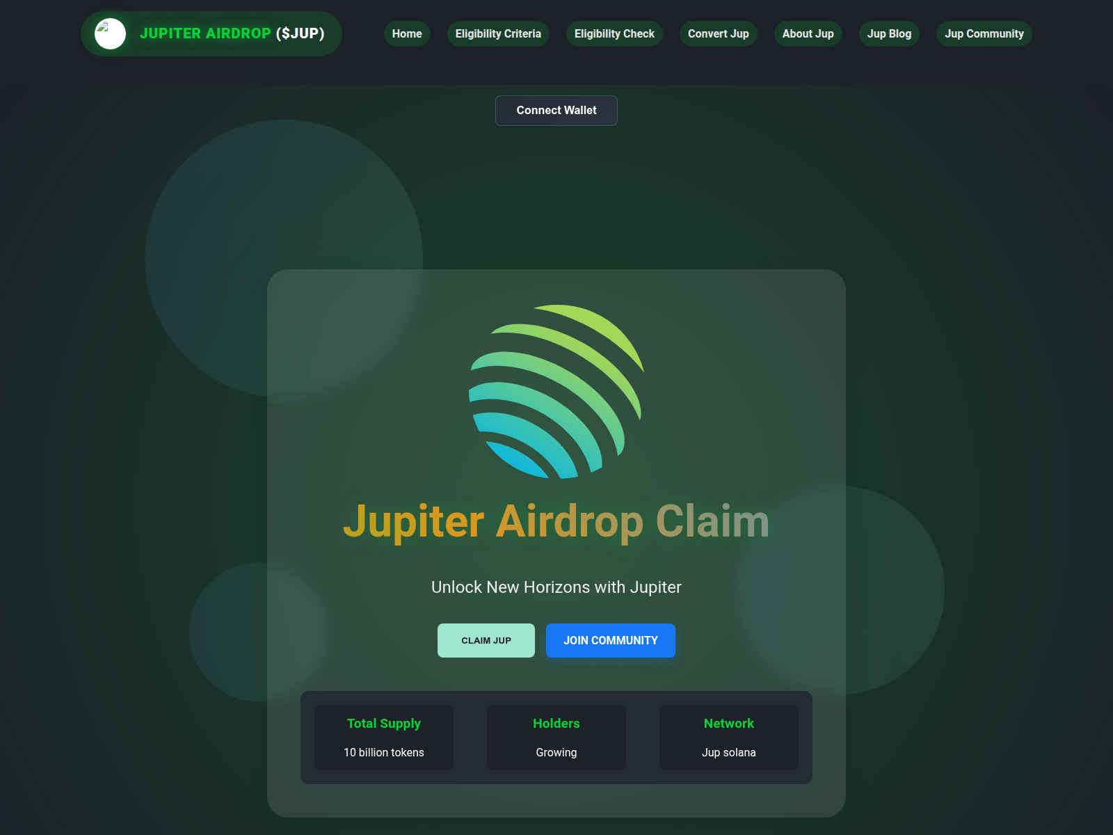 Screenshot of claimjupi.pages.dev