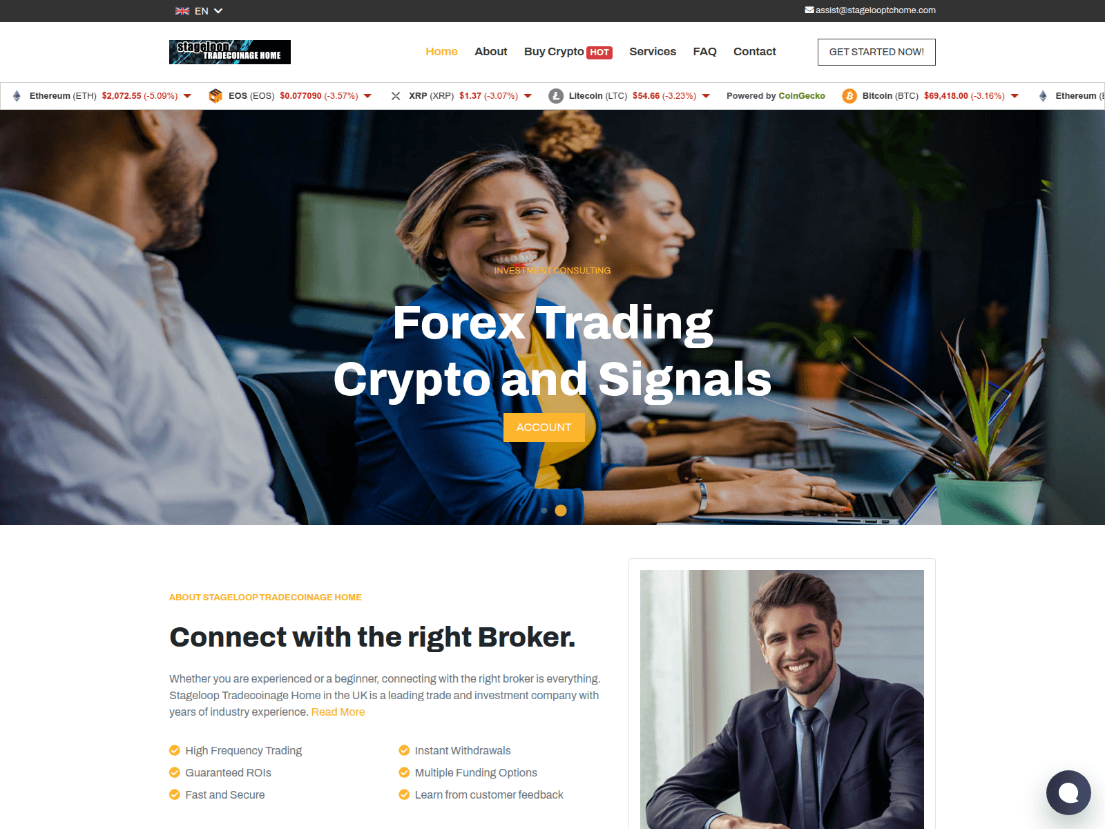 Forensic screenshot of stagelooptchome.com