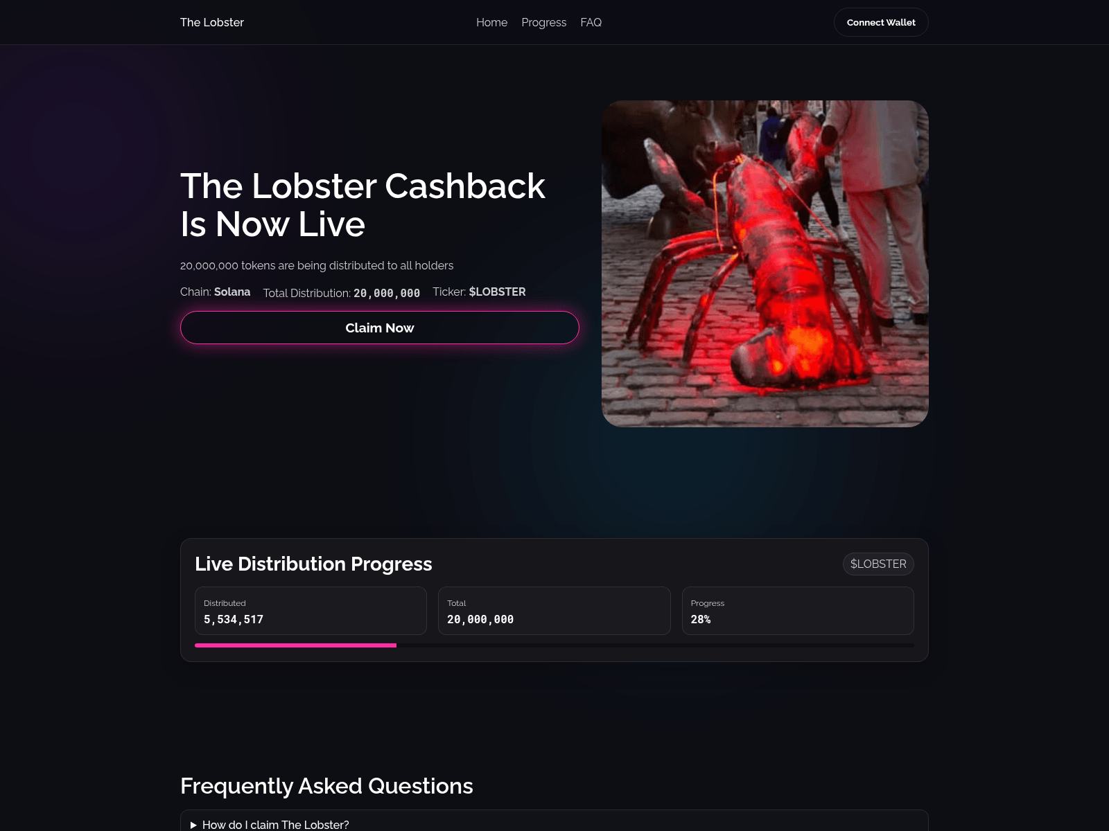 Forensic screenshot of thelobster.lol