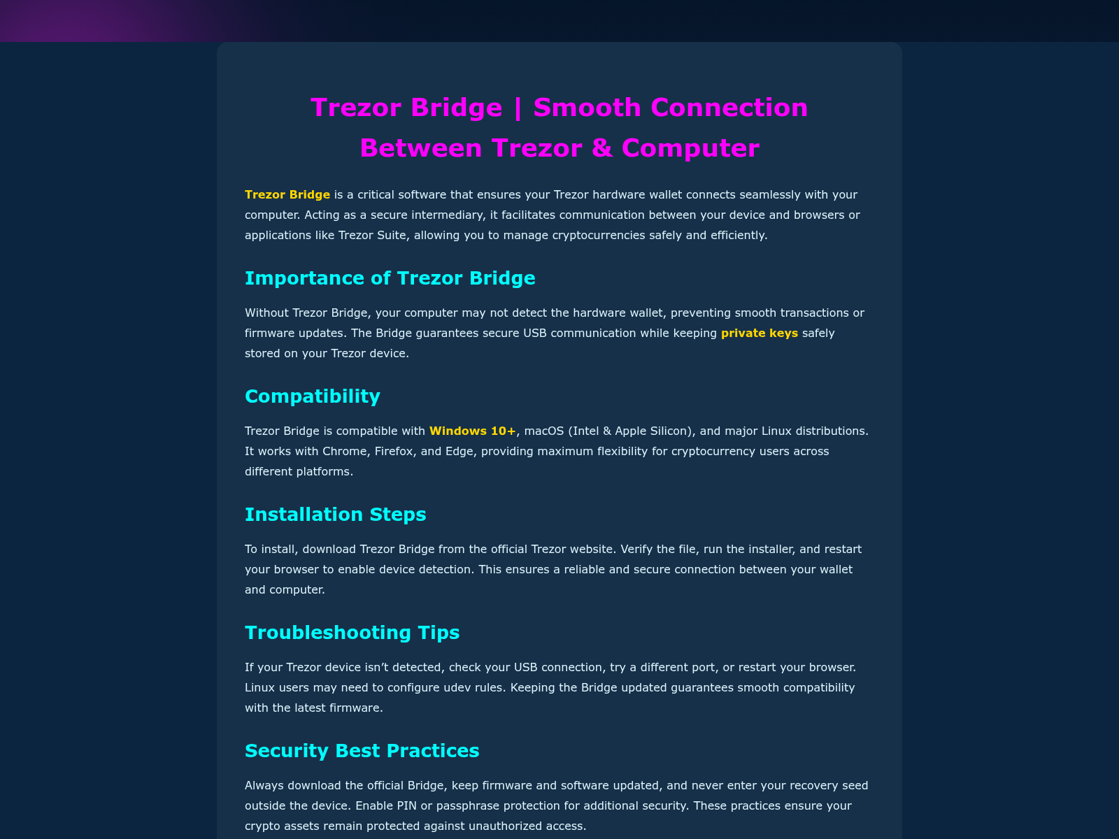 Screenshot of support-ttrezor-com.pages.dev