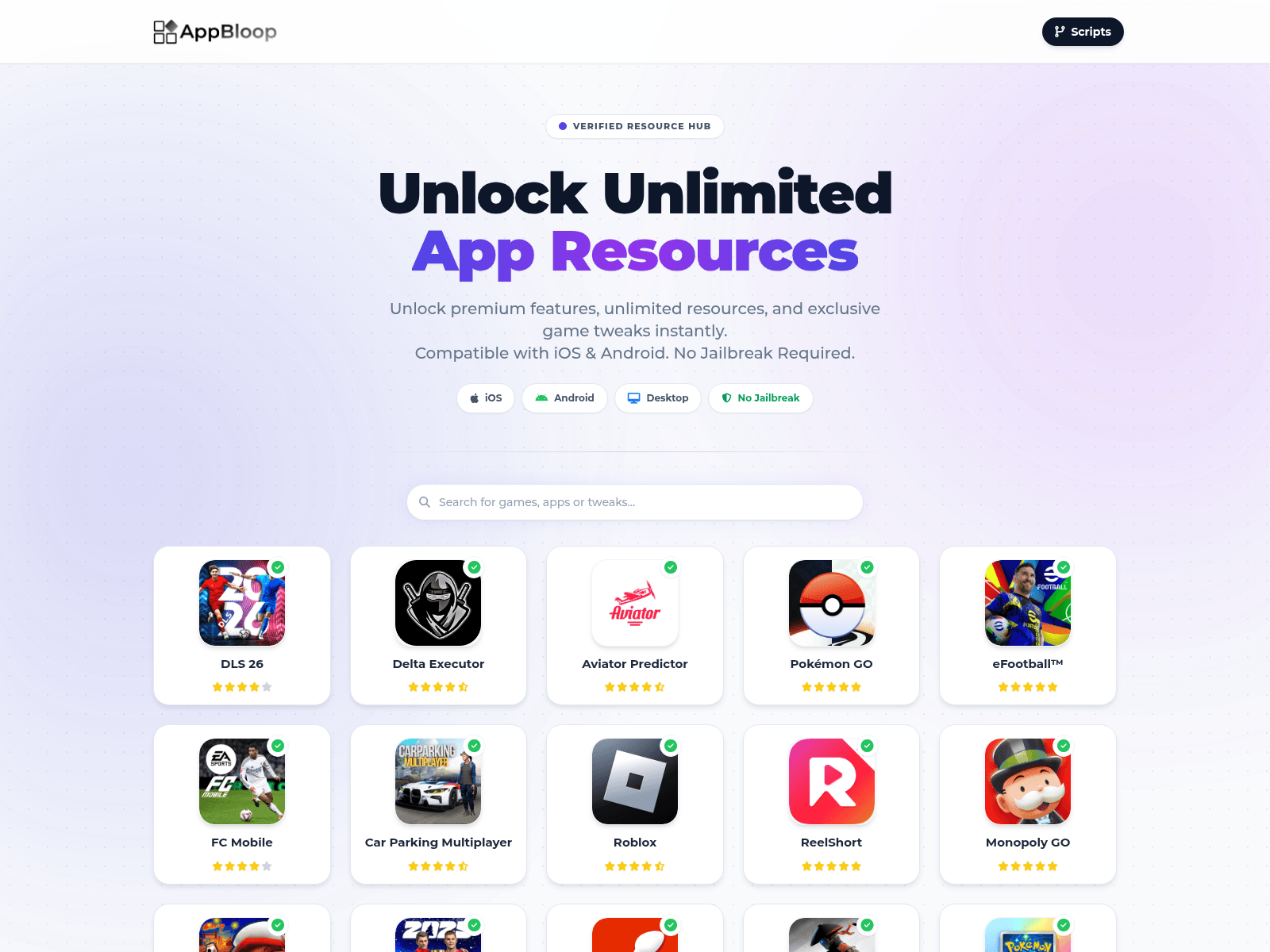 Forensic screenshot of appbloop.com