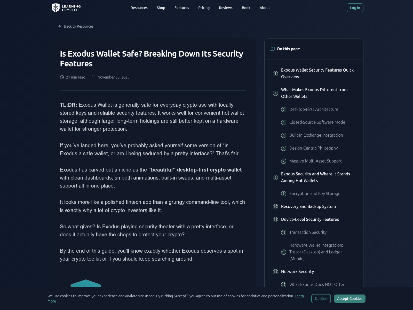Forensic screenshot of www.learningcrypto.com