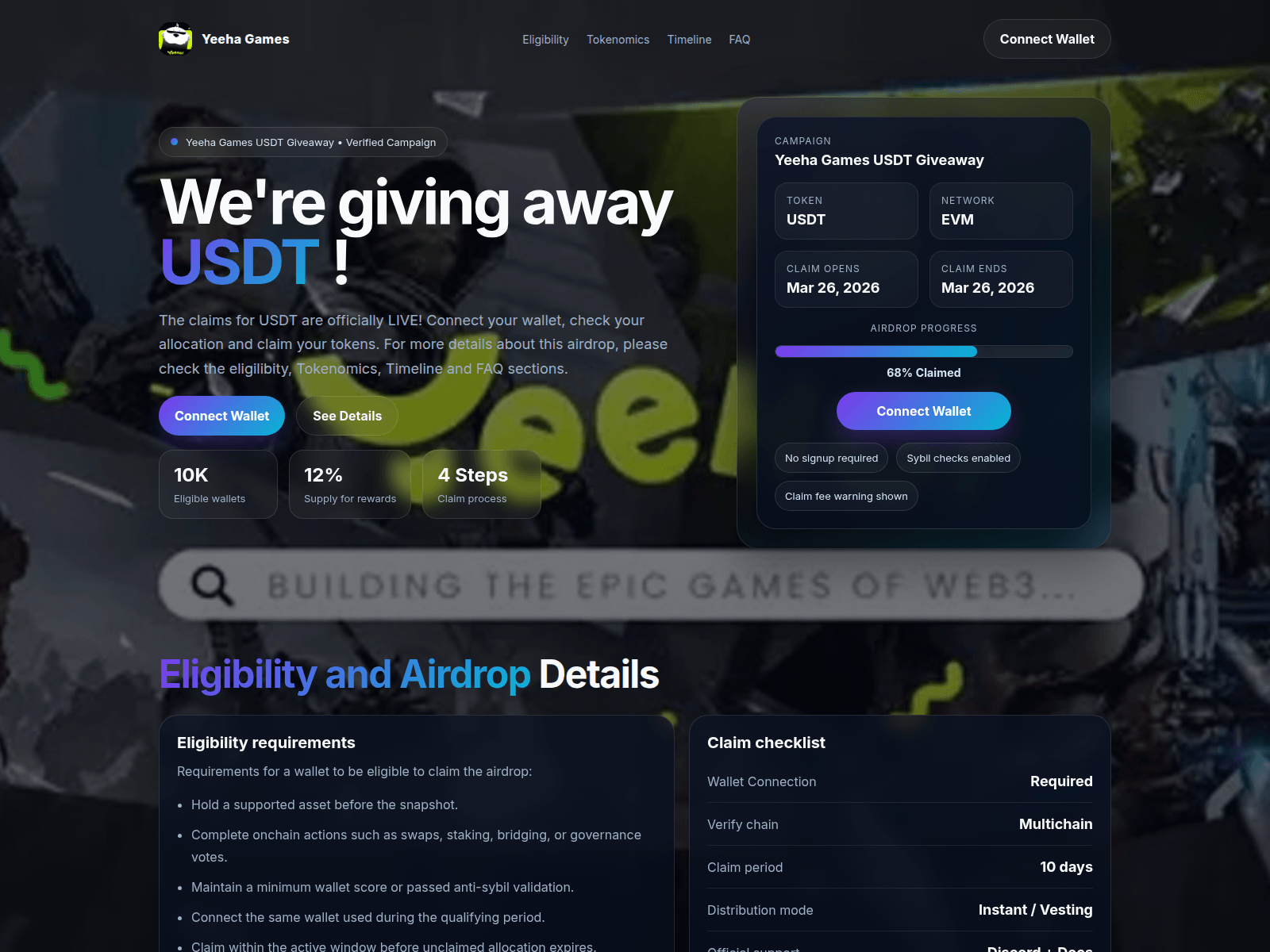Forensic screenshot of niftyisland.app