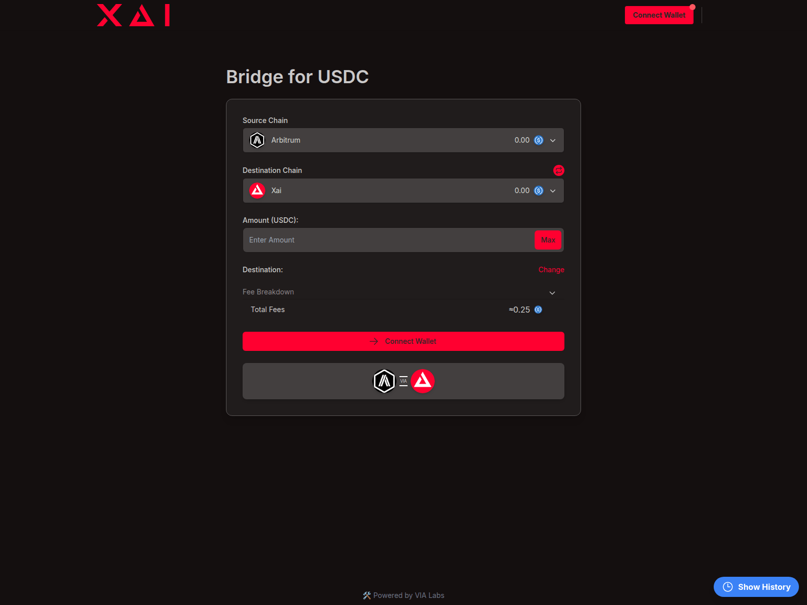 Forensic screenshot of xai.protousd.com
