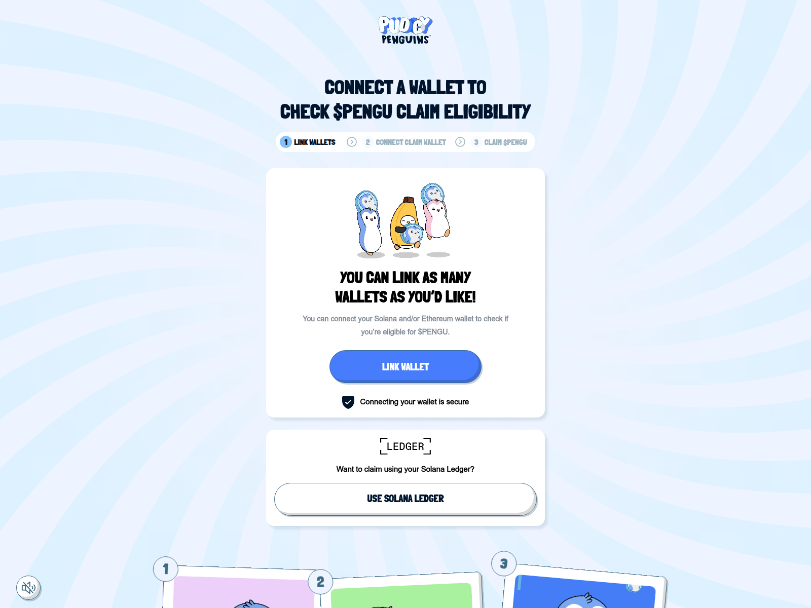 Forensic screenshot of claim-pengu.app