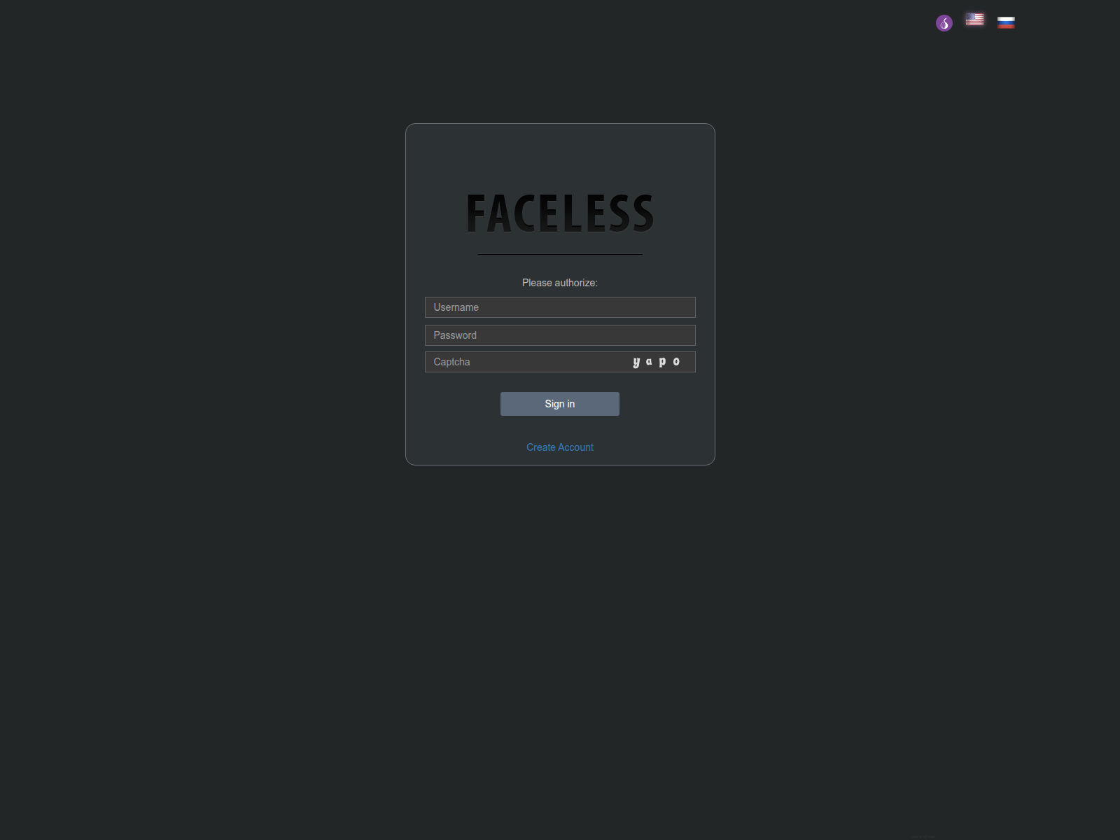 Screenshot of facelees.cc