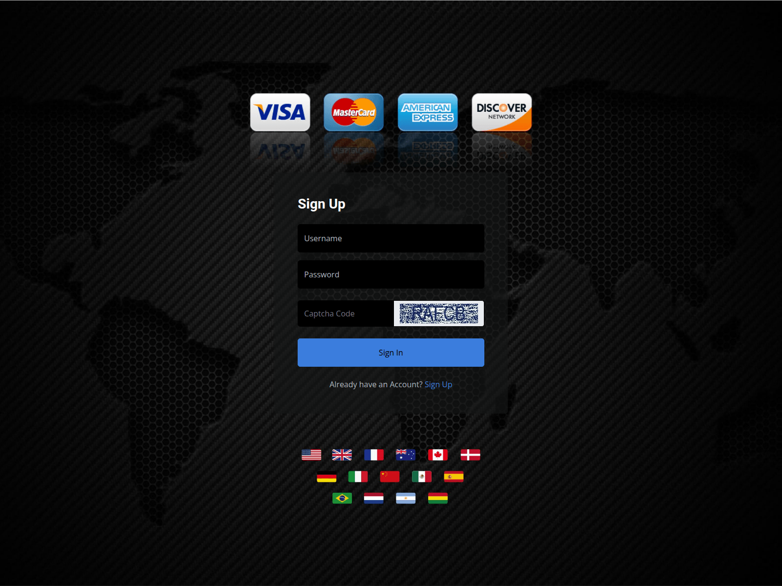 Screenshot of dumpscarders.cc