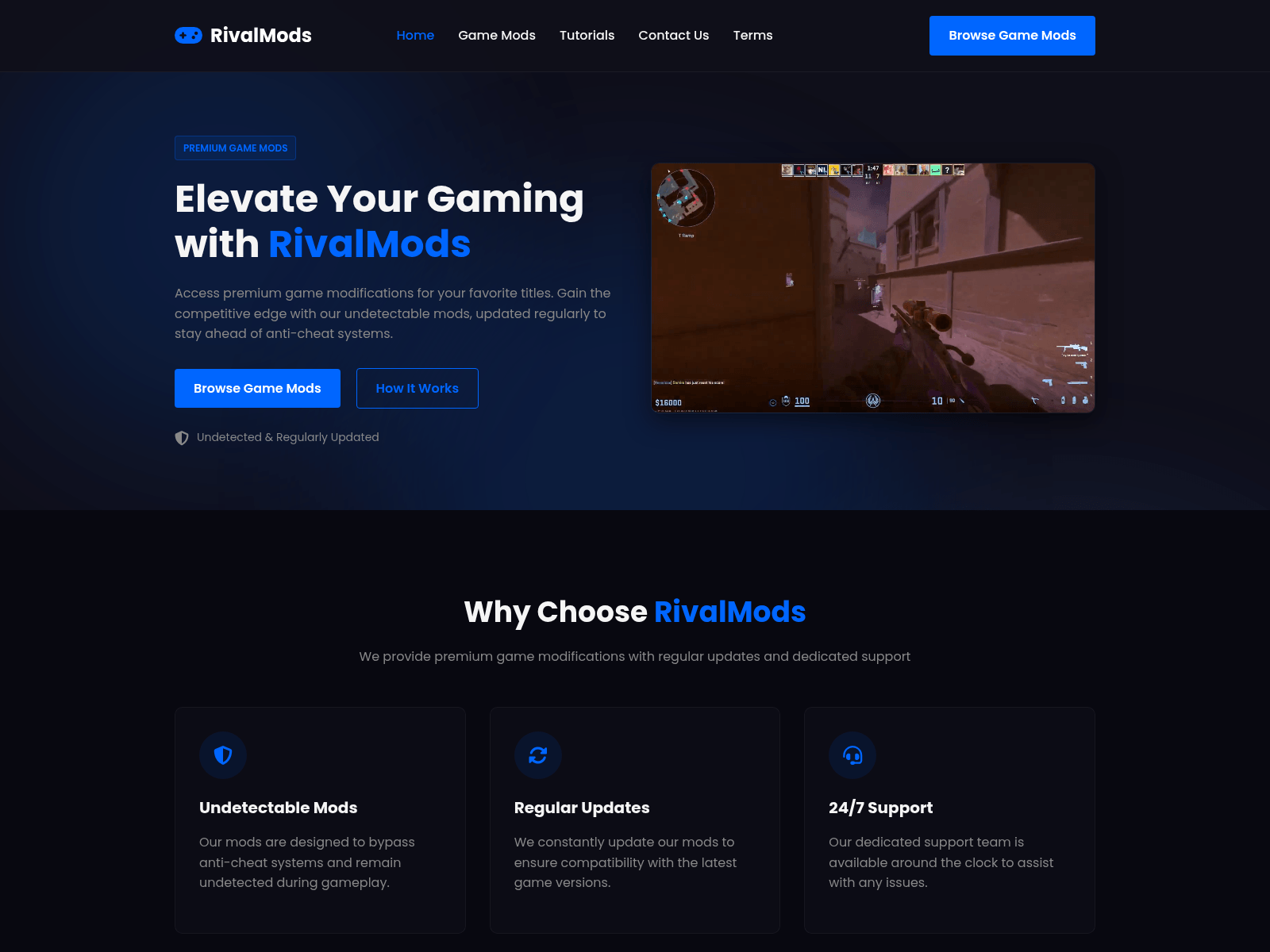 Forensic screenshot of rivalmods.net