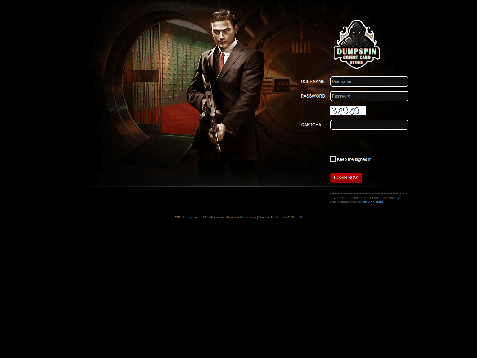Screenshot of dumpspin.cc