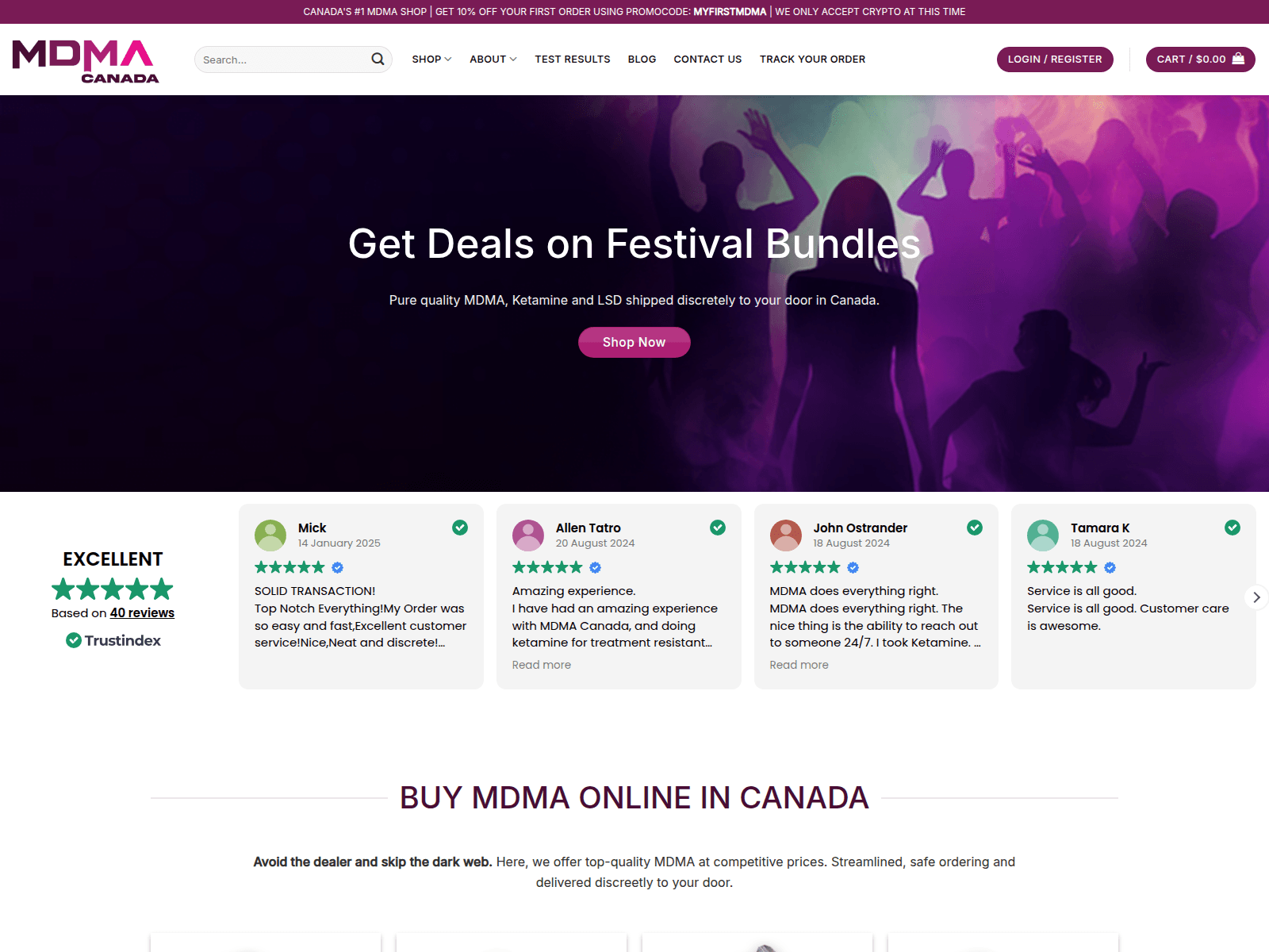 Screenshot of mdmacanada.cc