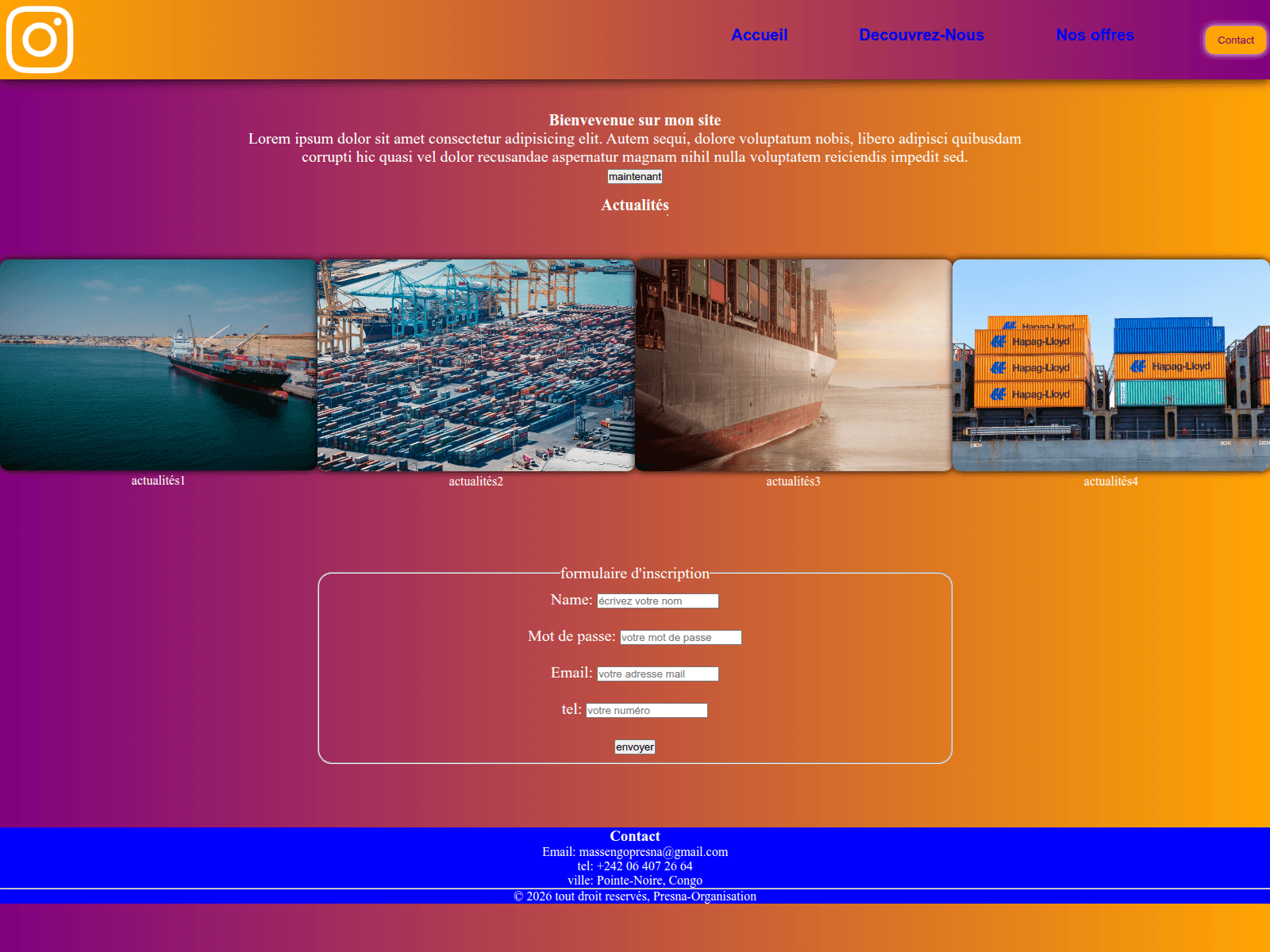 Forensic screenshot of presna-org.github.io