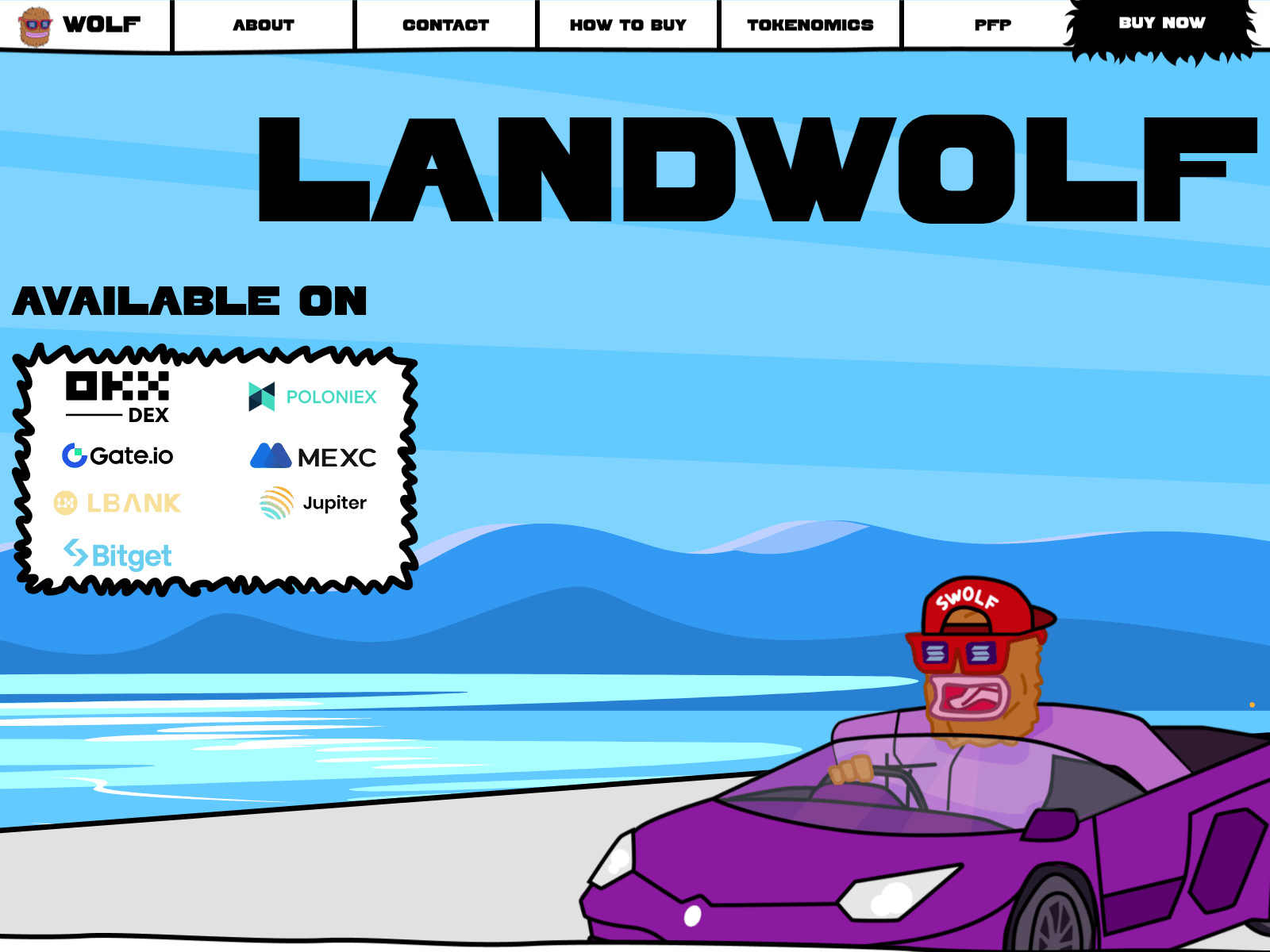 Screenshot of thereallandwolf-com.pages.dev