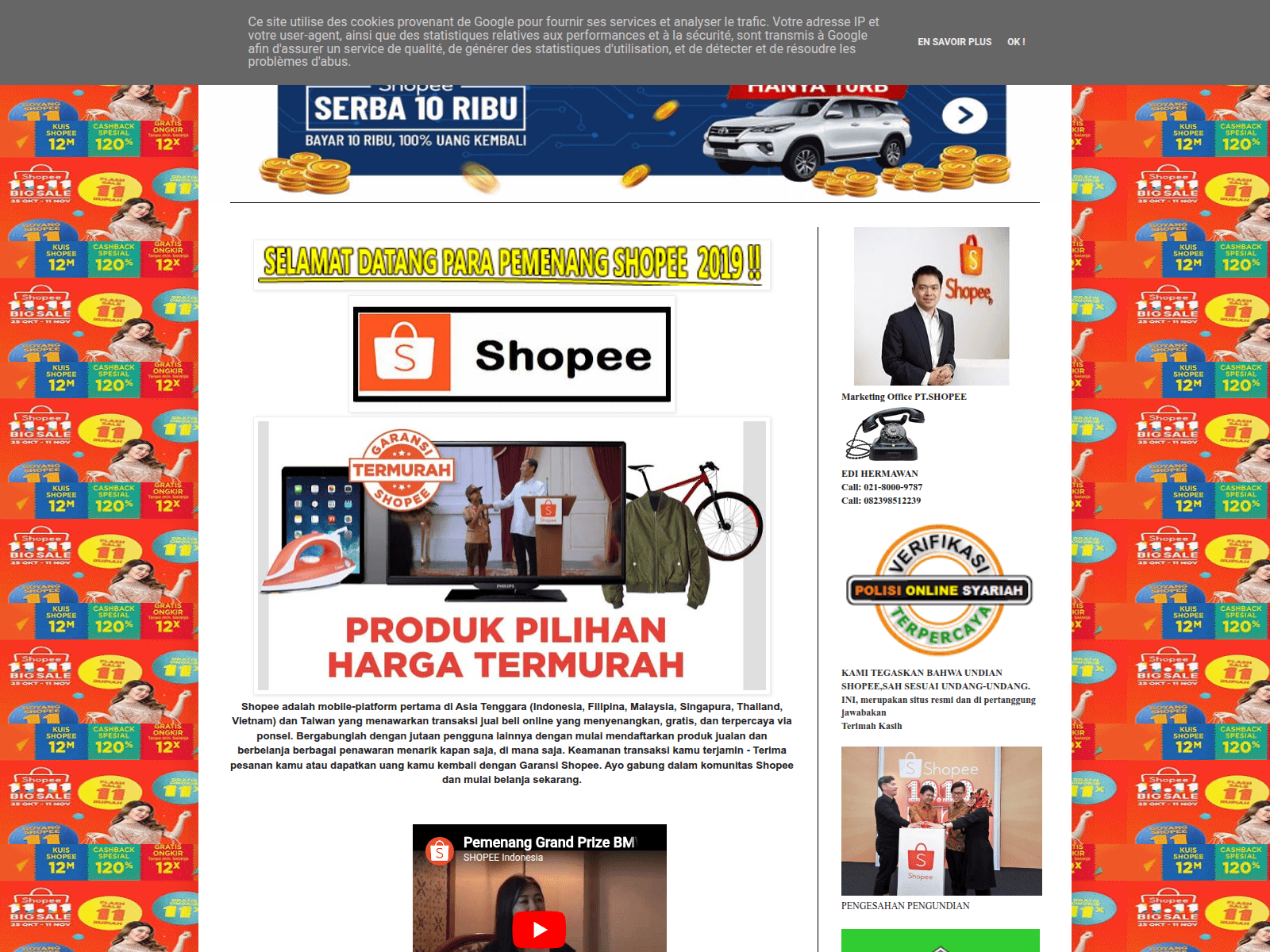 Screenshot of shopee2239.blogspot.com