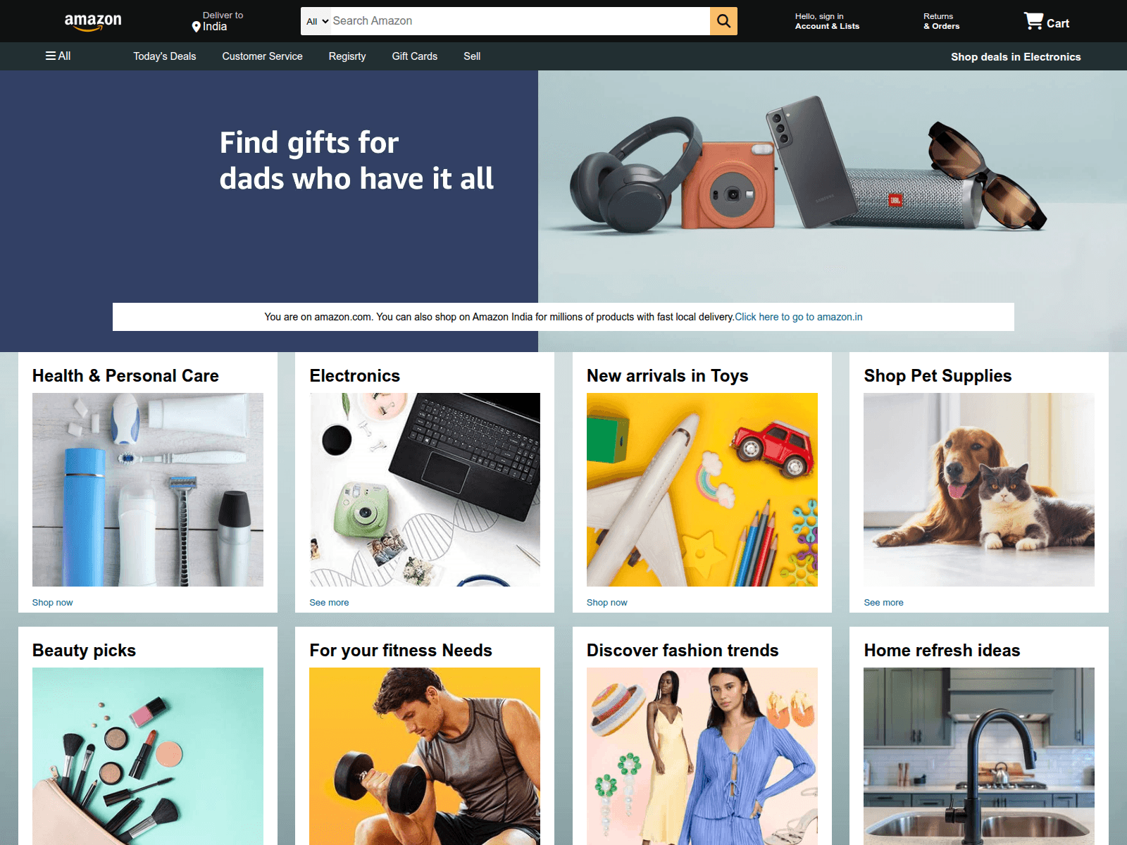 Screenshot of amazon-clone-sable-rho.vercel.app
