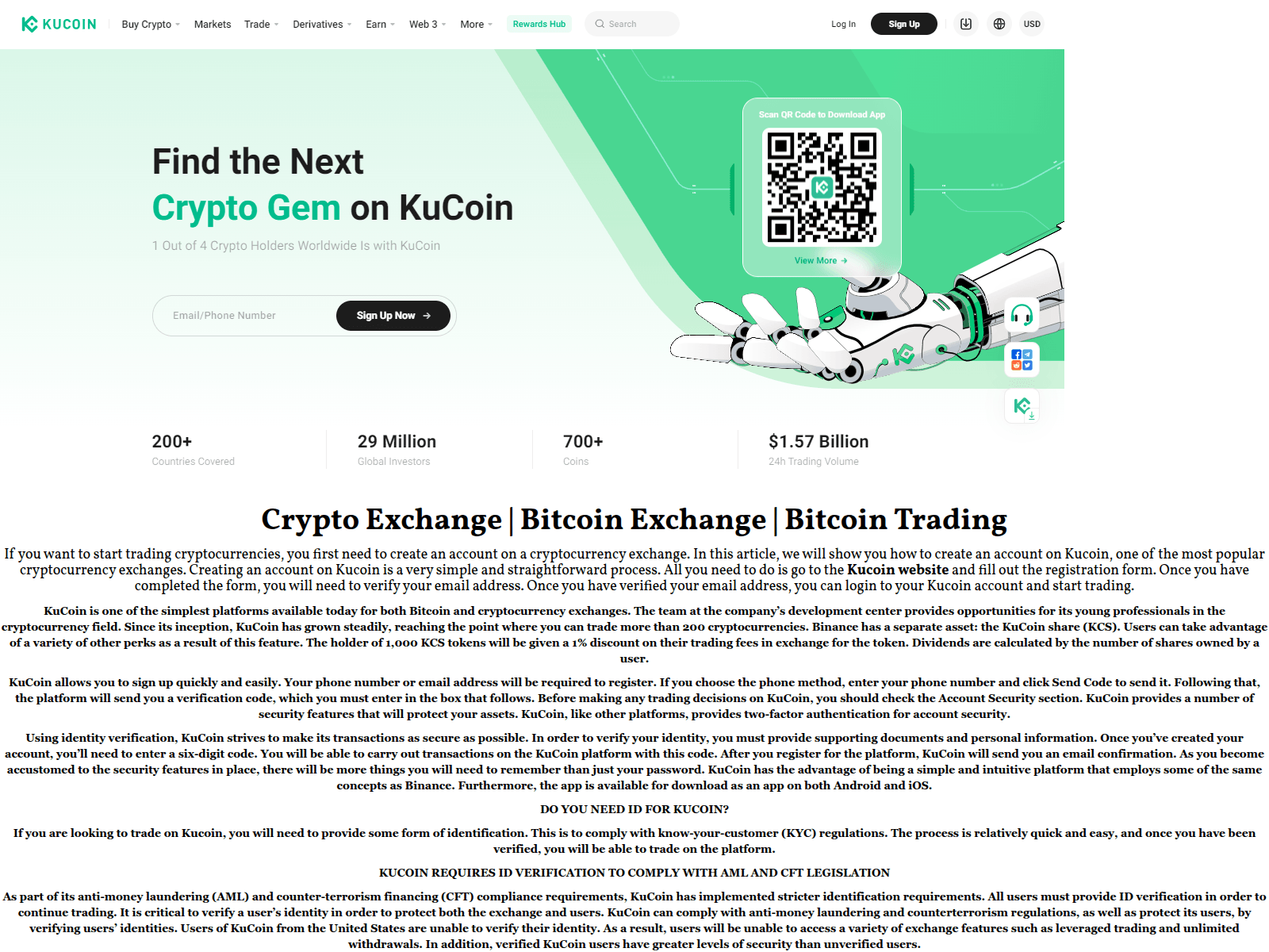 Screenshot of kucoinkinlogiell.webflow.io