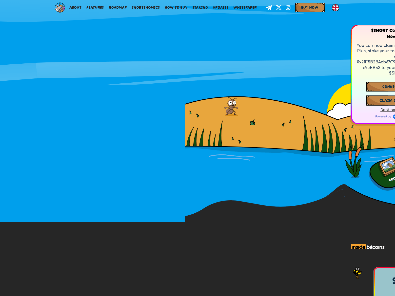 Screenshot of snorter.claims