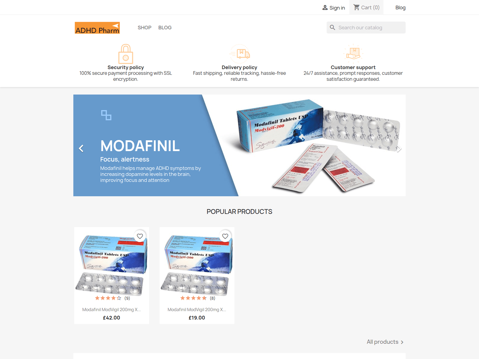 Screenshot of adhdpharm.com