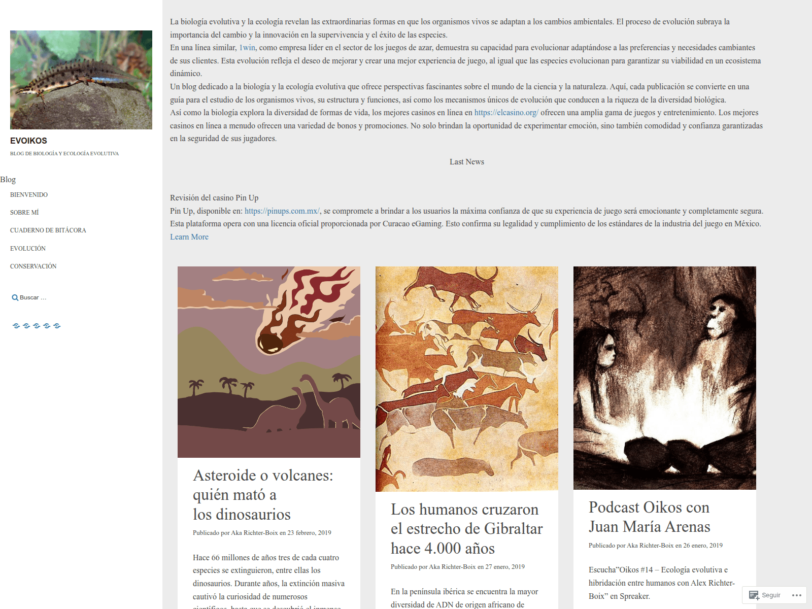 Screenshot of andaresdelaciencia.com