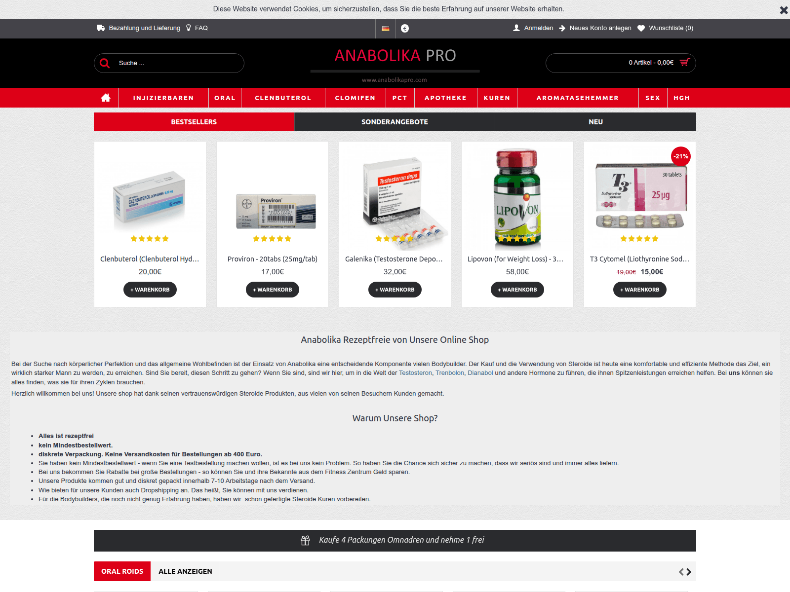Screenshot of anabolikapro.com