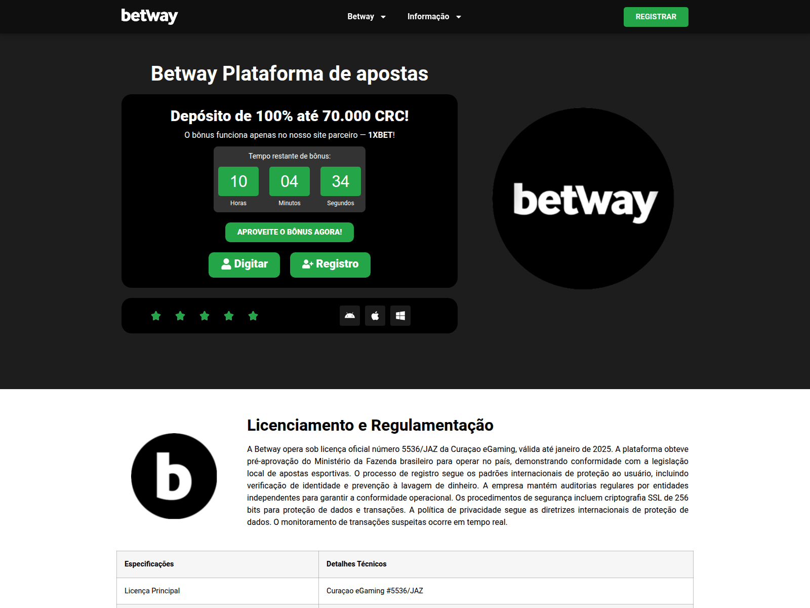 Screenshot of betwaybrazil.com