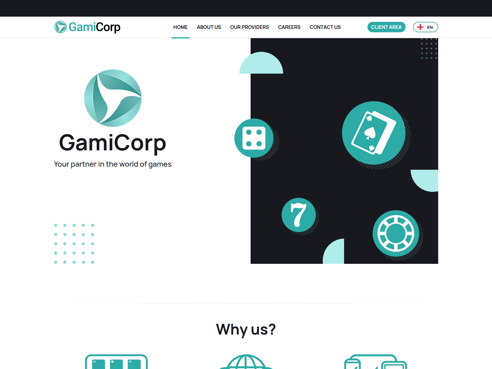 Forensic screenshot of gamicorp.com