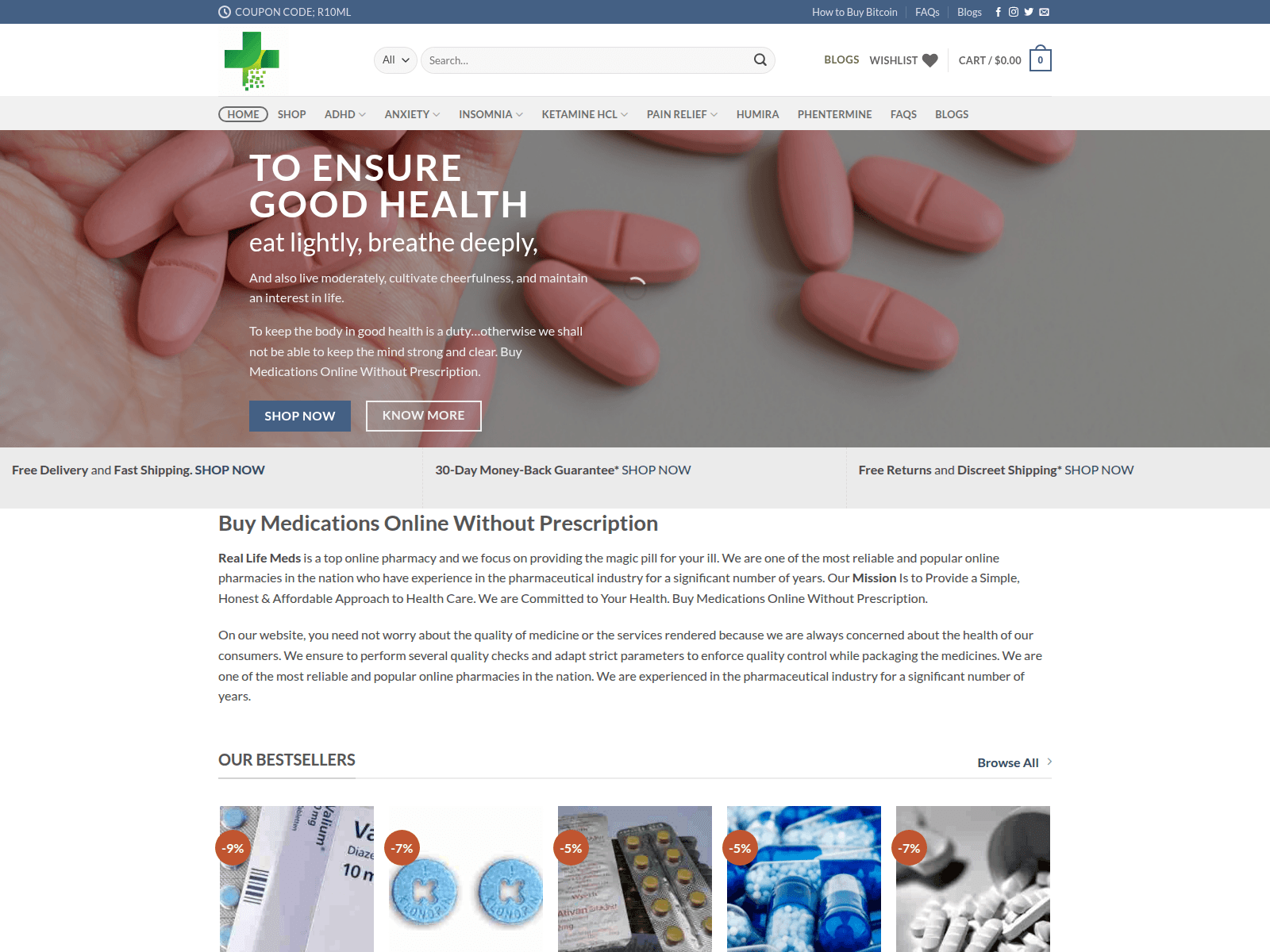 Screenshot of realifemeds.com