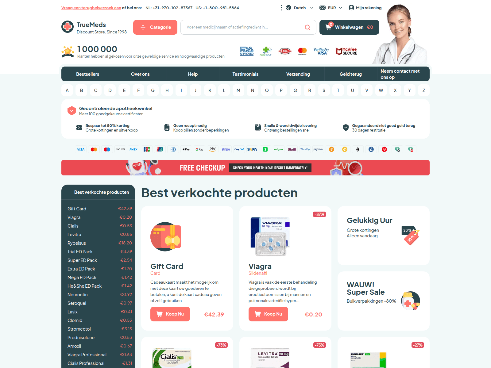 Screenshot of trustydrugsstore.com
