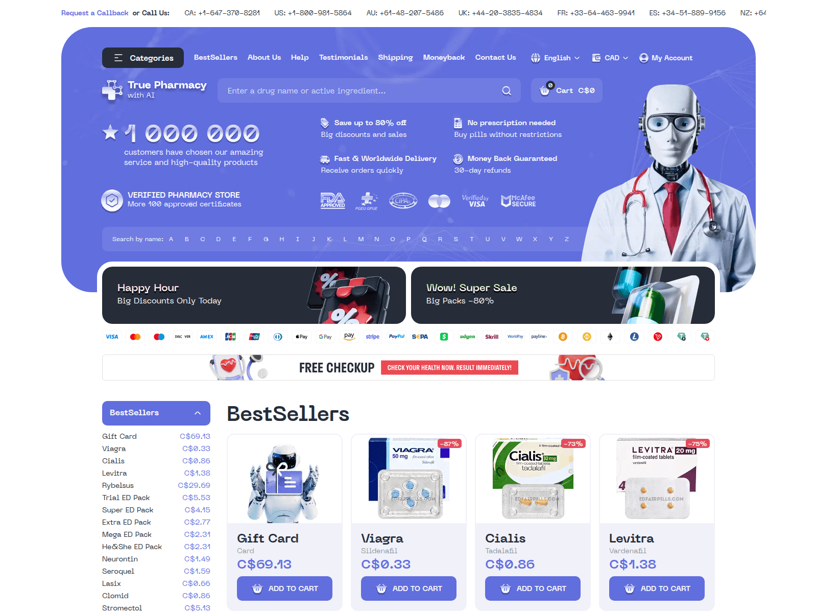 Forensic screenshot of edfairpills.com