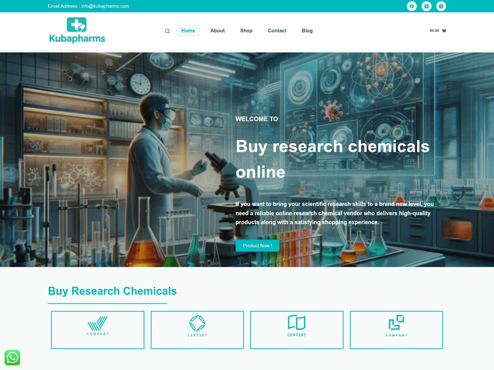 Screenshot of kubapharms.com