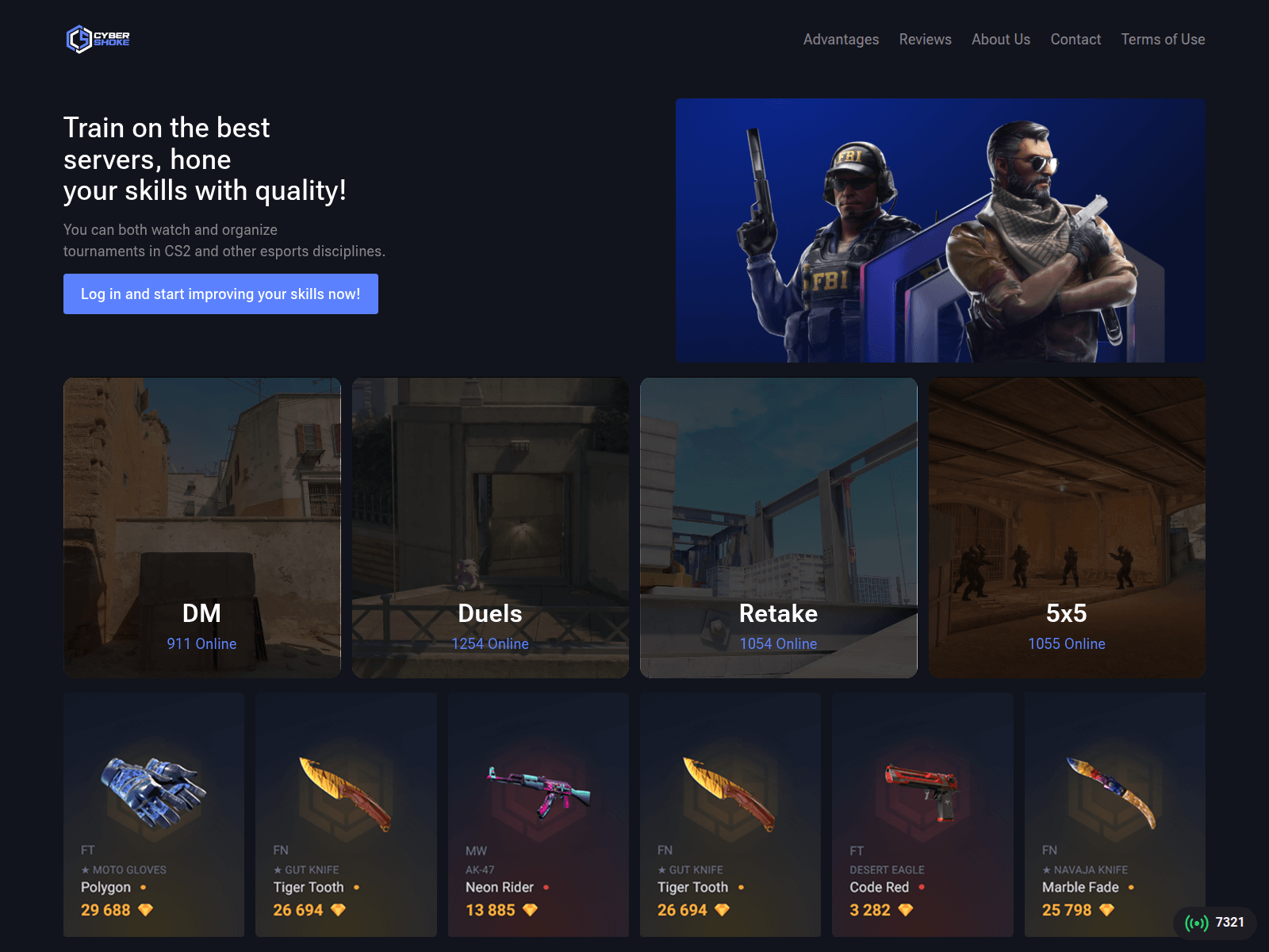 Screenshot of cybaershoke.com