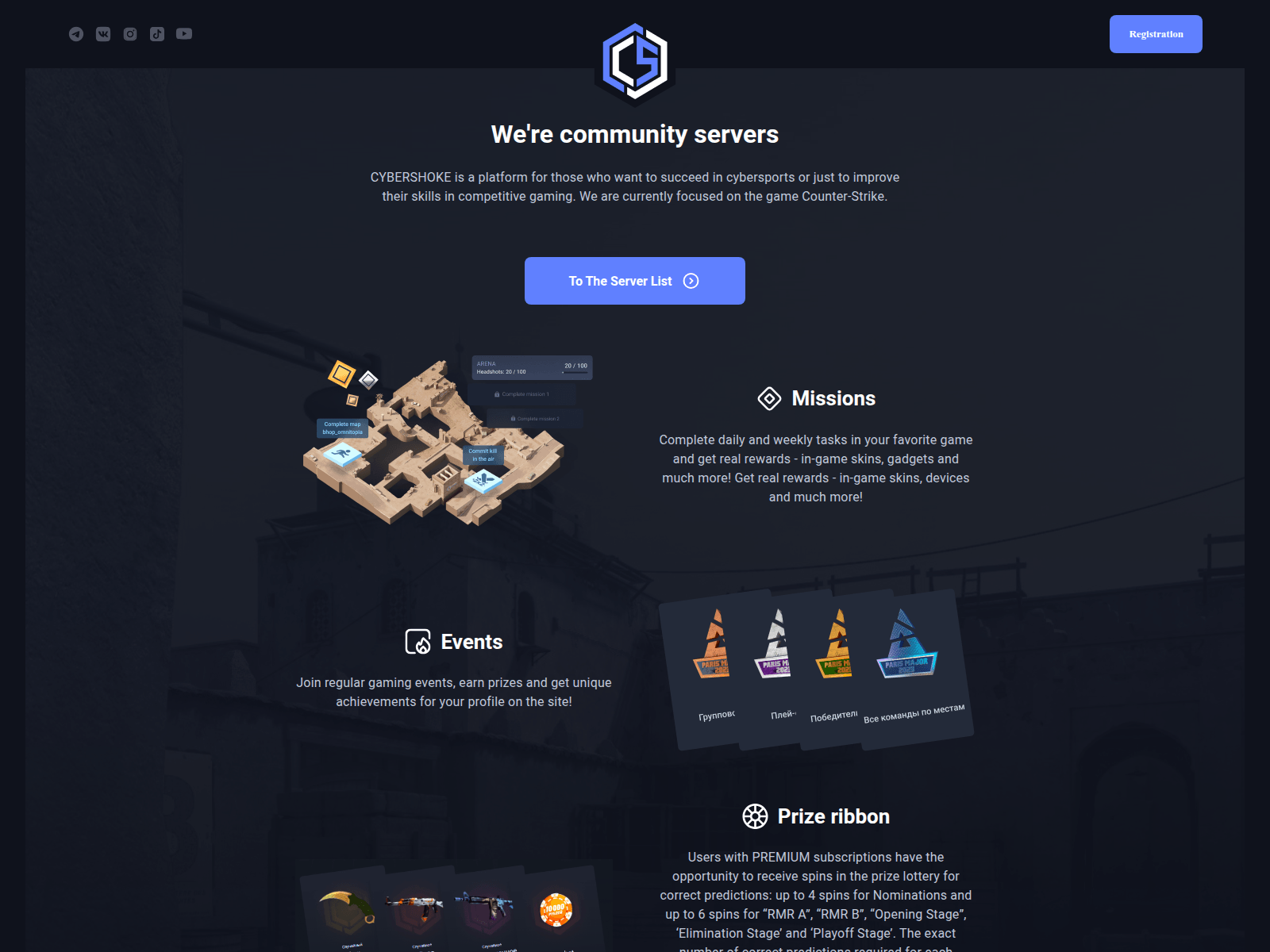 Screenshot of cybeshroke.com