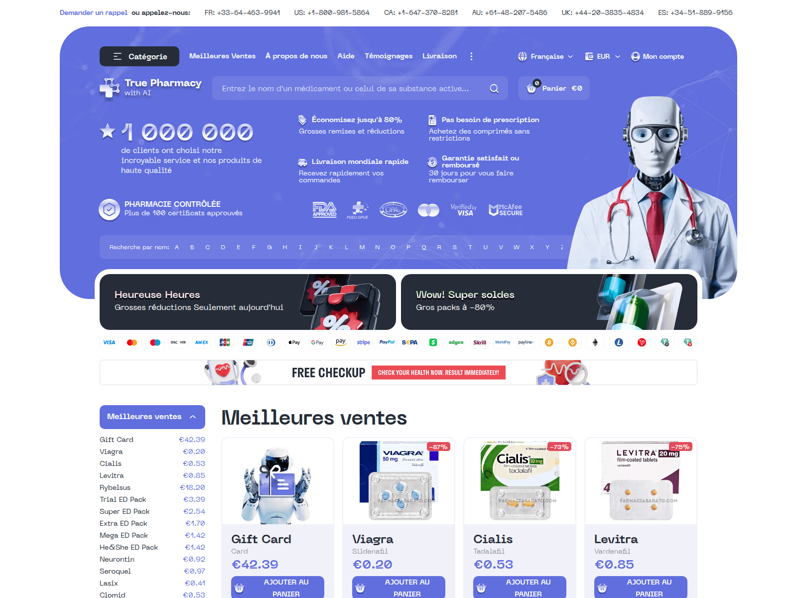 Screenshot of farmaciabarato.com