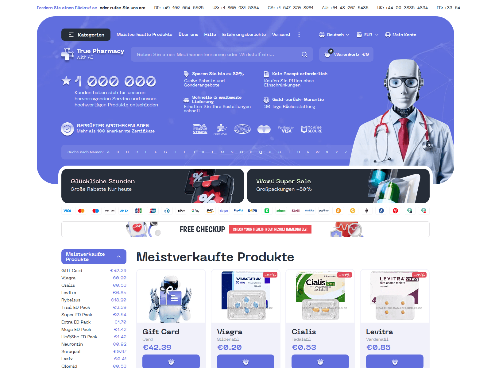 Screenshot of healthfulcanadianpills.com