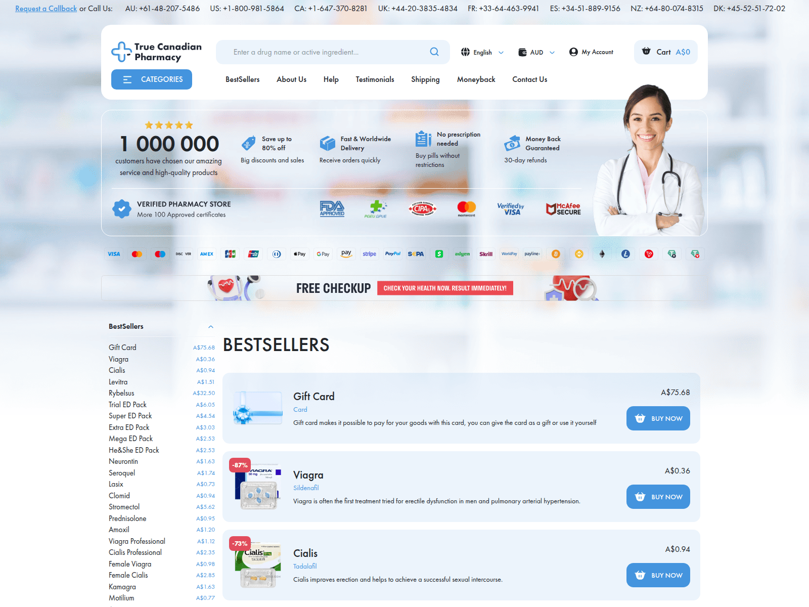 Screenshot of canadamedunited.com