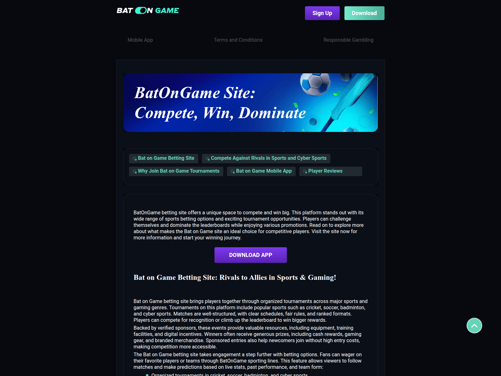 Screenshot of batongame.com