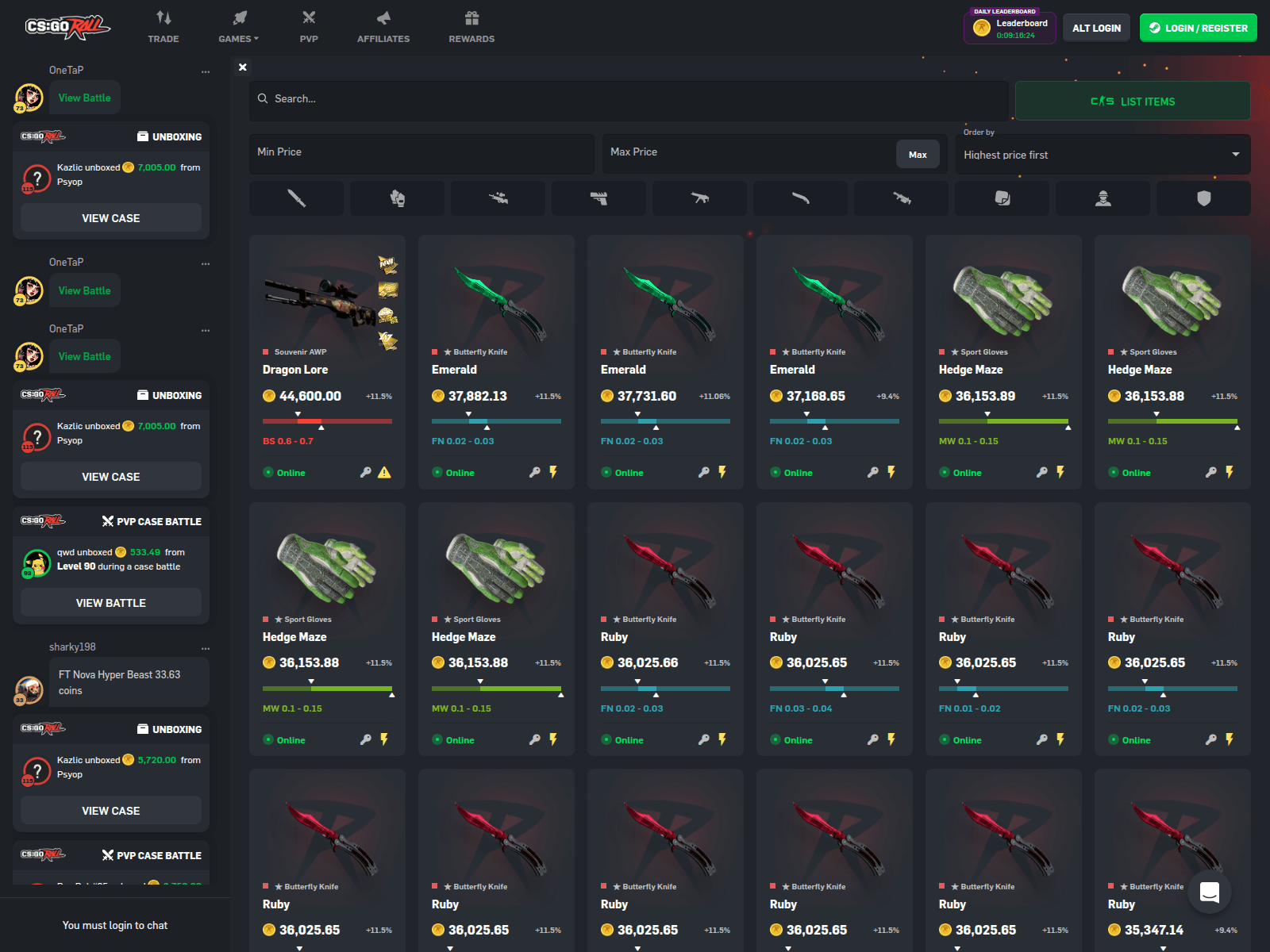 Screenshot of csgorcll.com