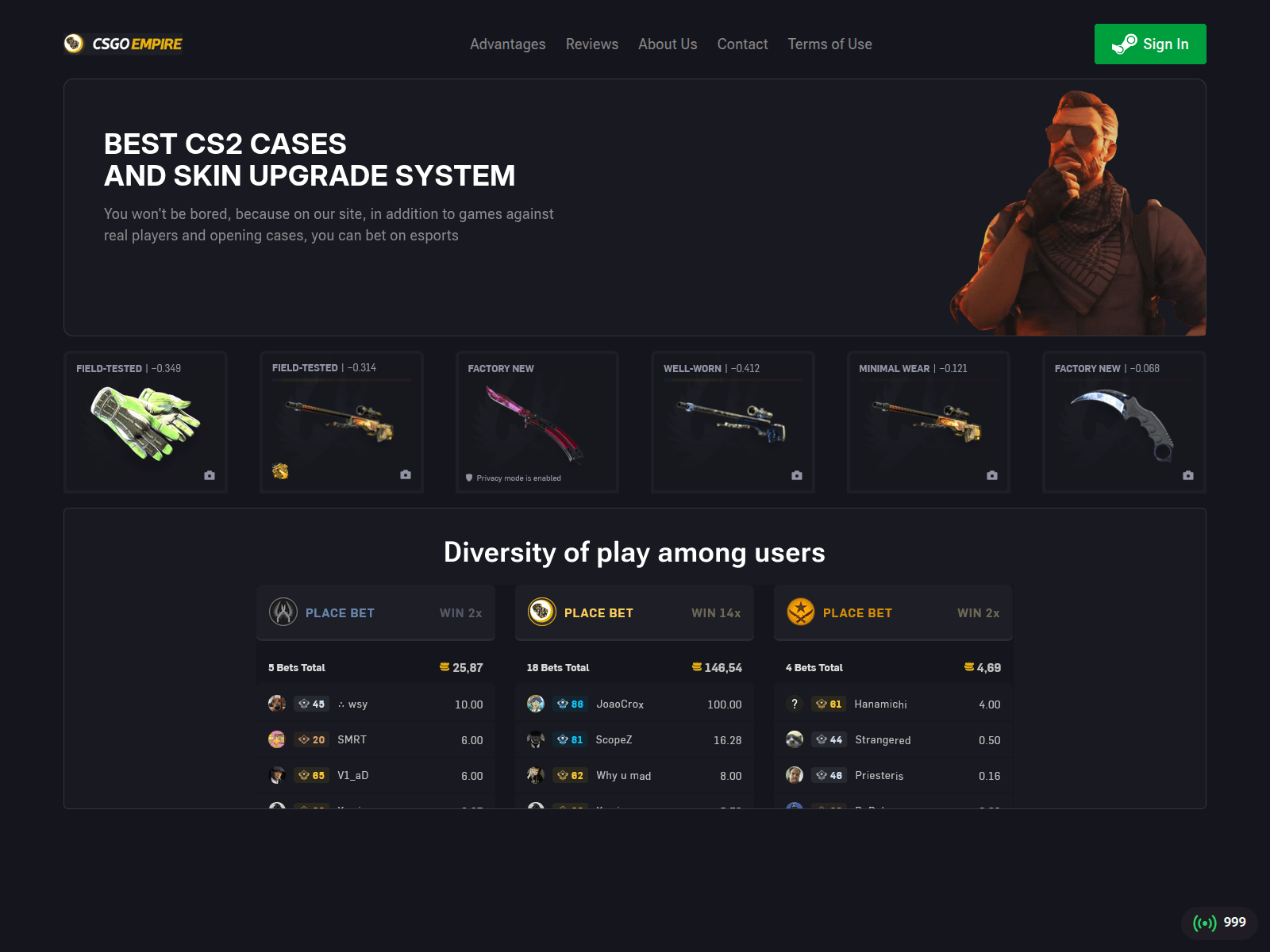 Screenshot of csogoempire.com
