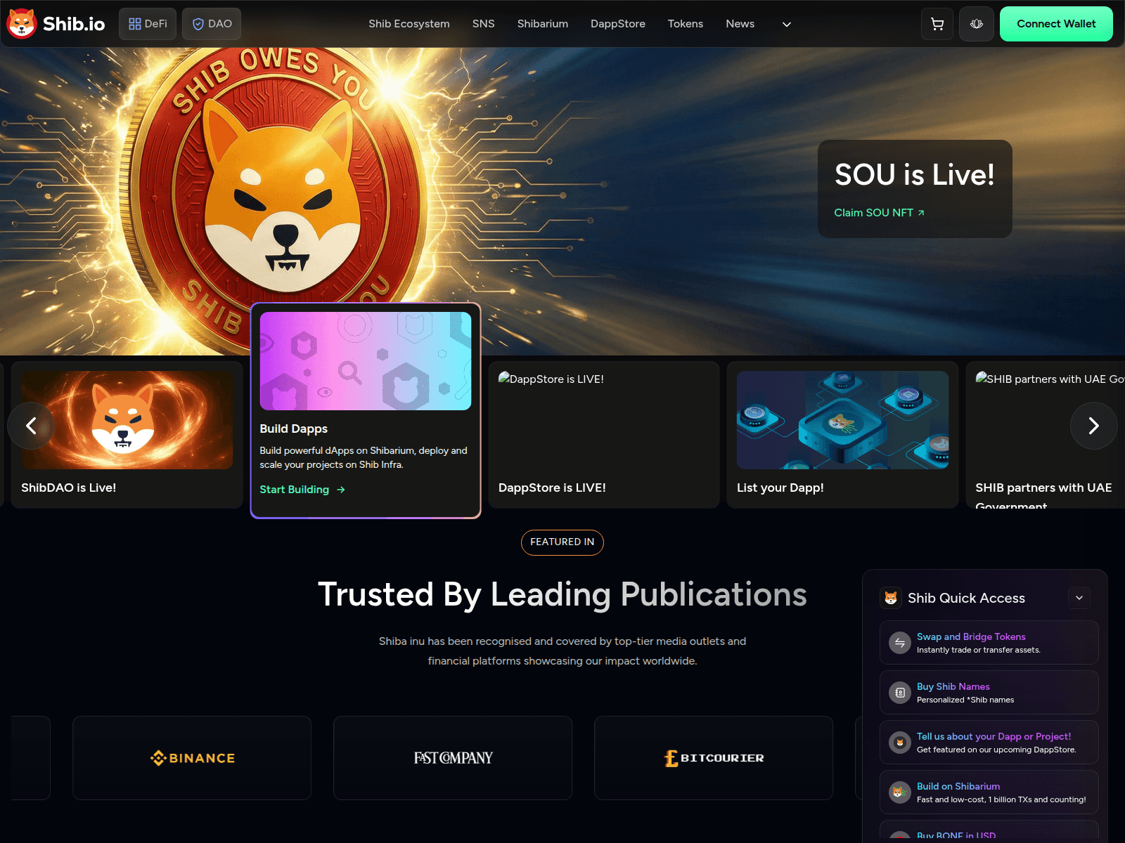 Screenshot of shib-collect.com