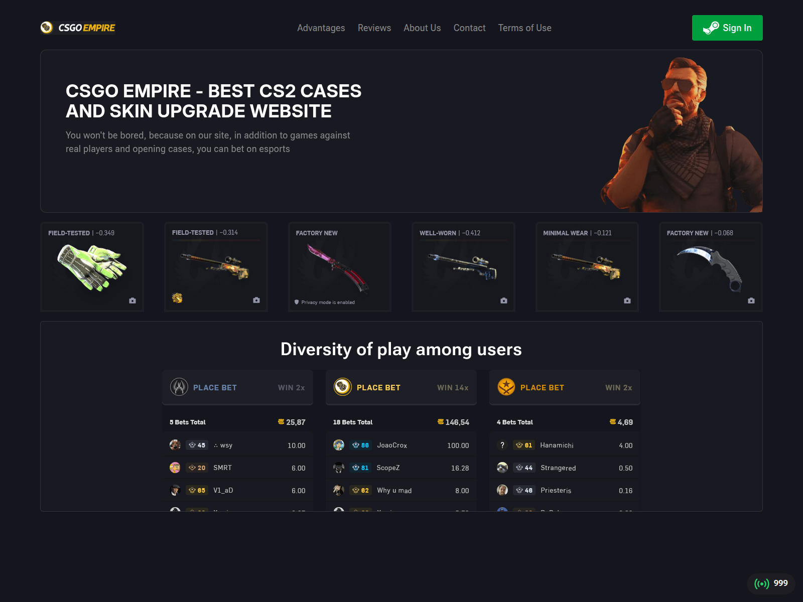 Screenshot of csggempire.com