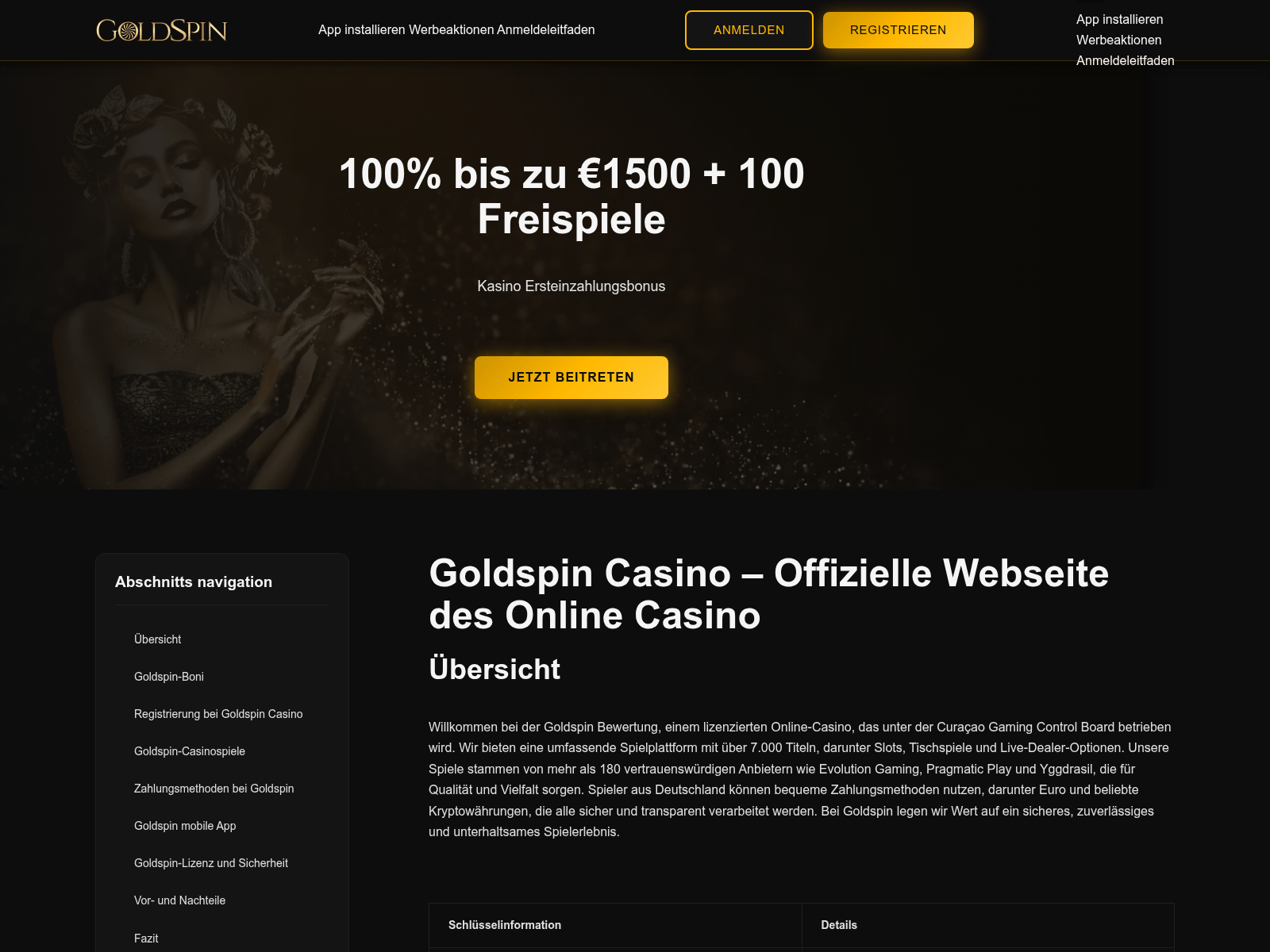 Screenshot of casino-gold-spin.com