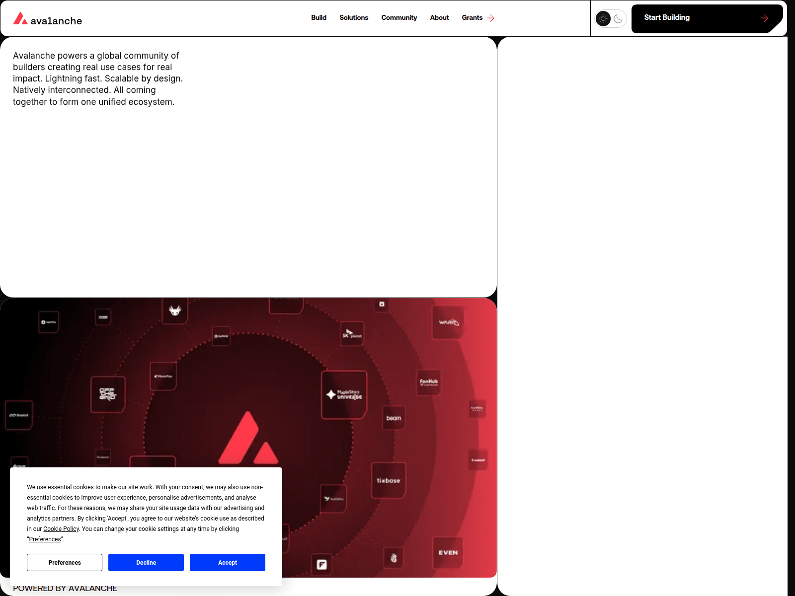 Screenshot of avareceive.com