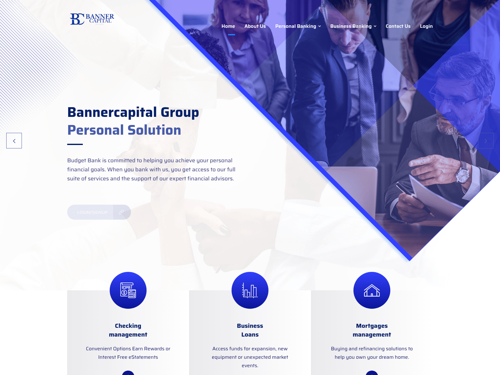 Screenshot of bannercapitalgroup.com
