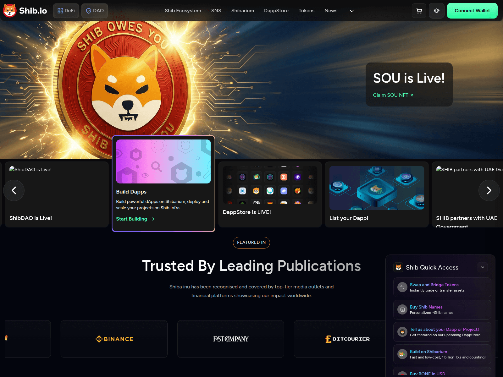 Screenshot of shib-gain.com