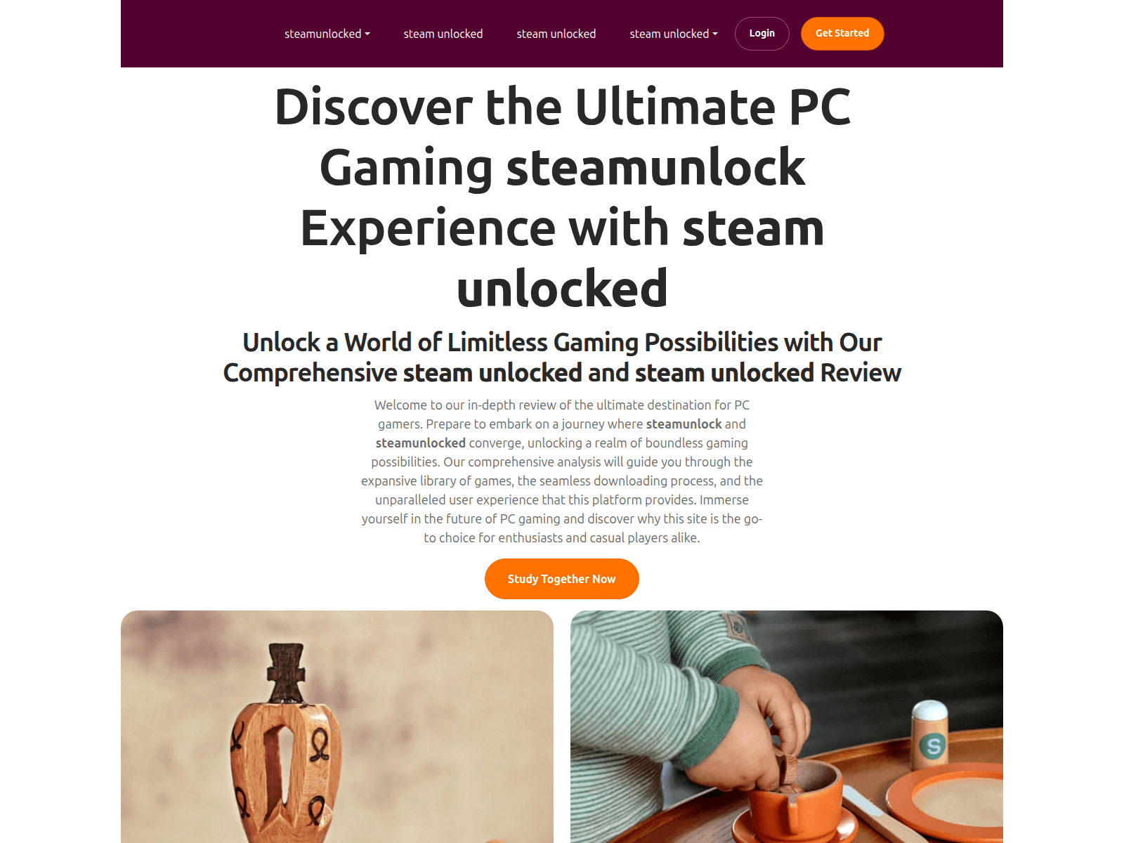 Screenshot of steamunlocked-official.com