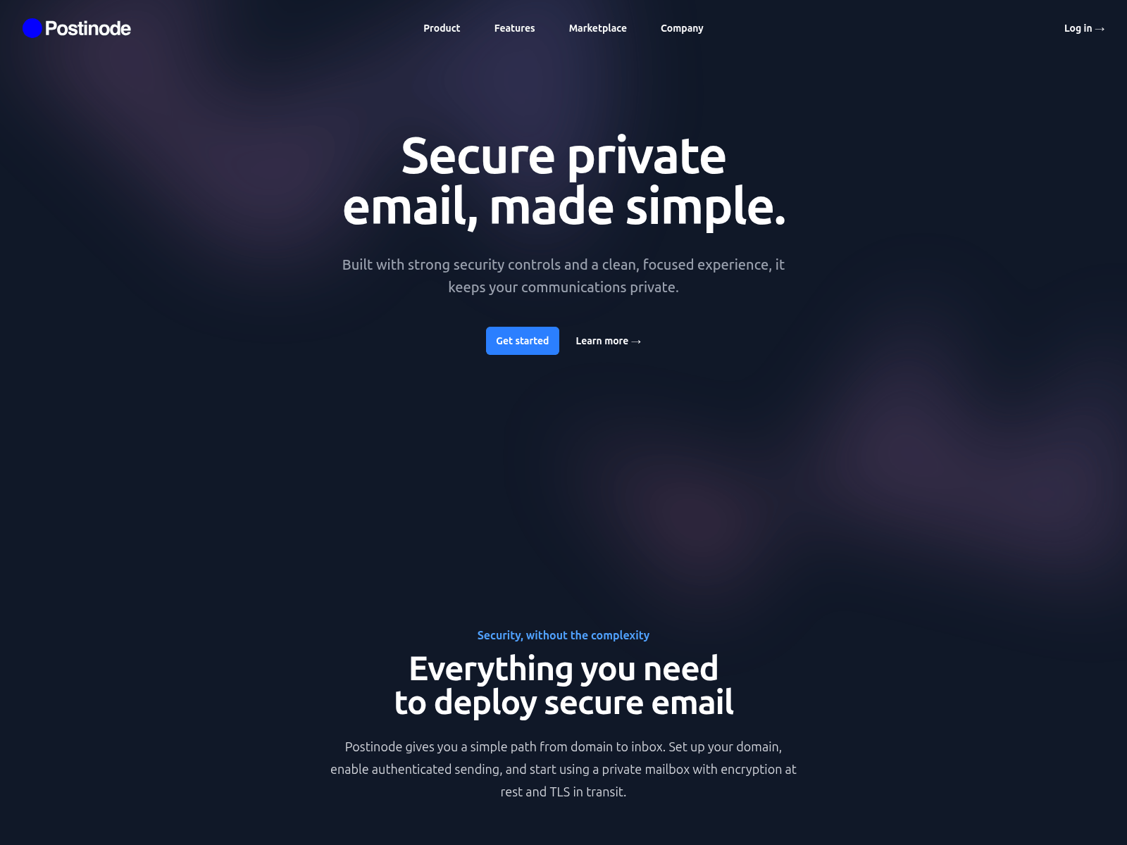 Screenshot of postinode.com