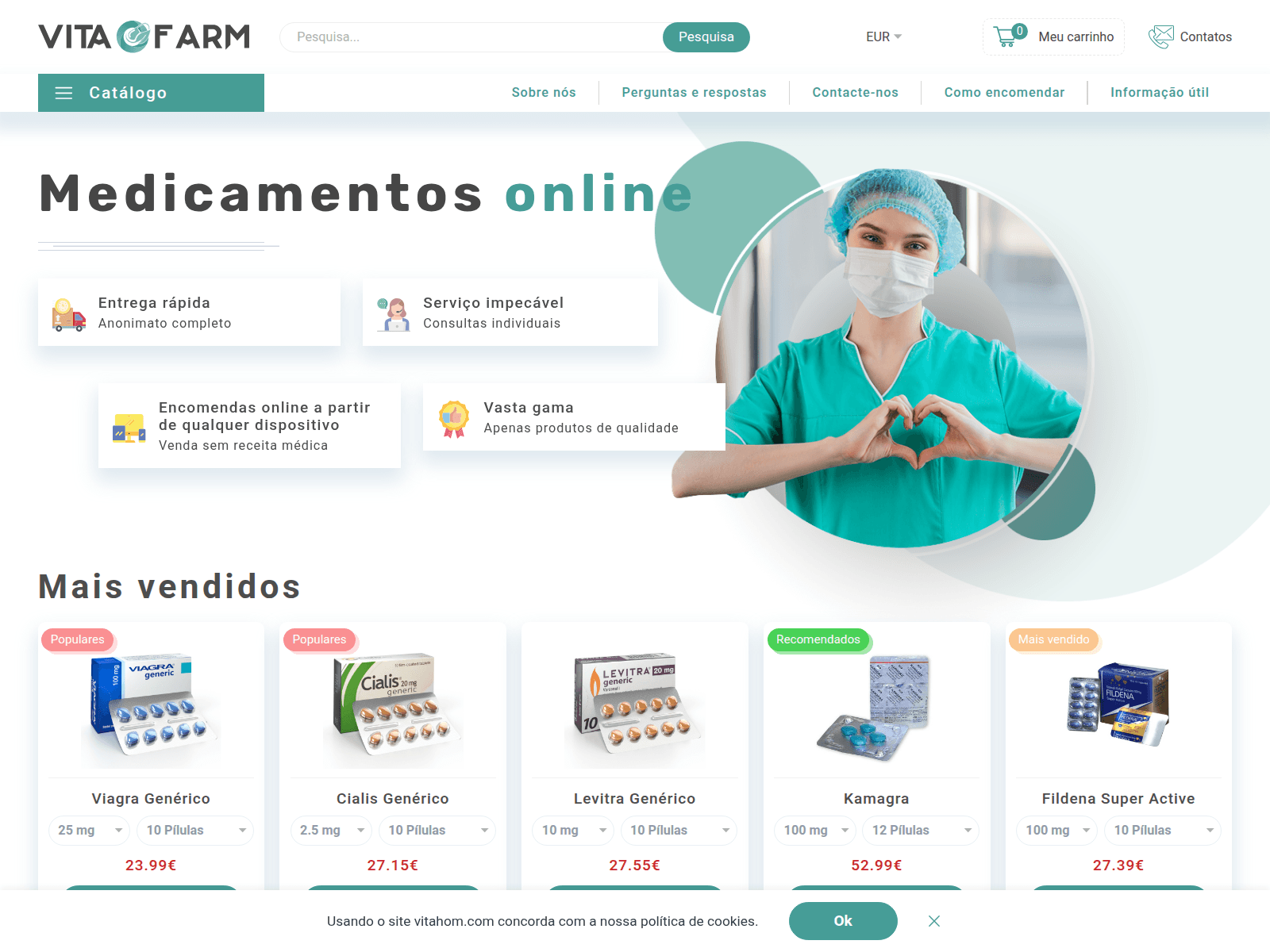 Screenshot of vitahom.com