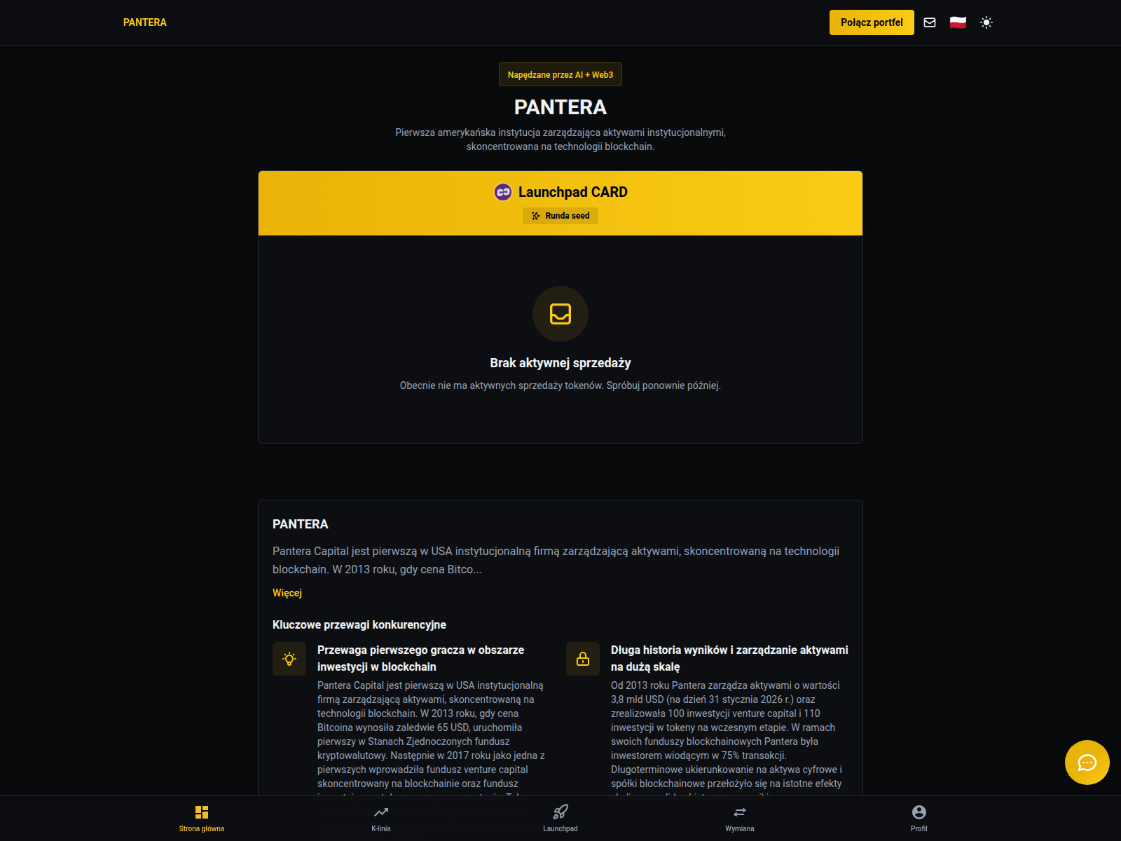 Screenshot of panteravapital.com