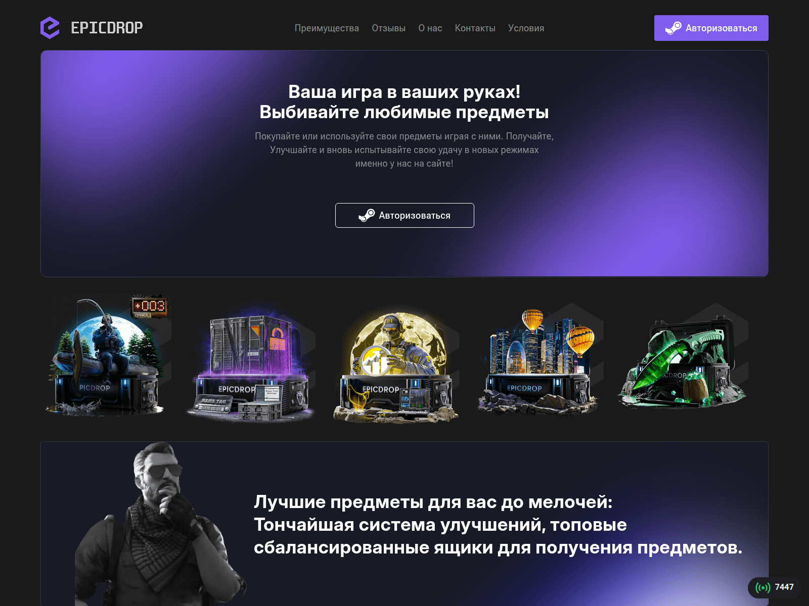 Screenshot of epiccdrop.com