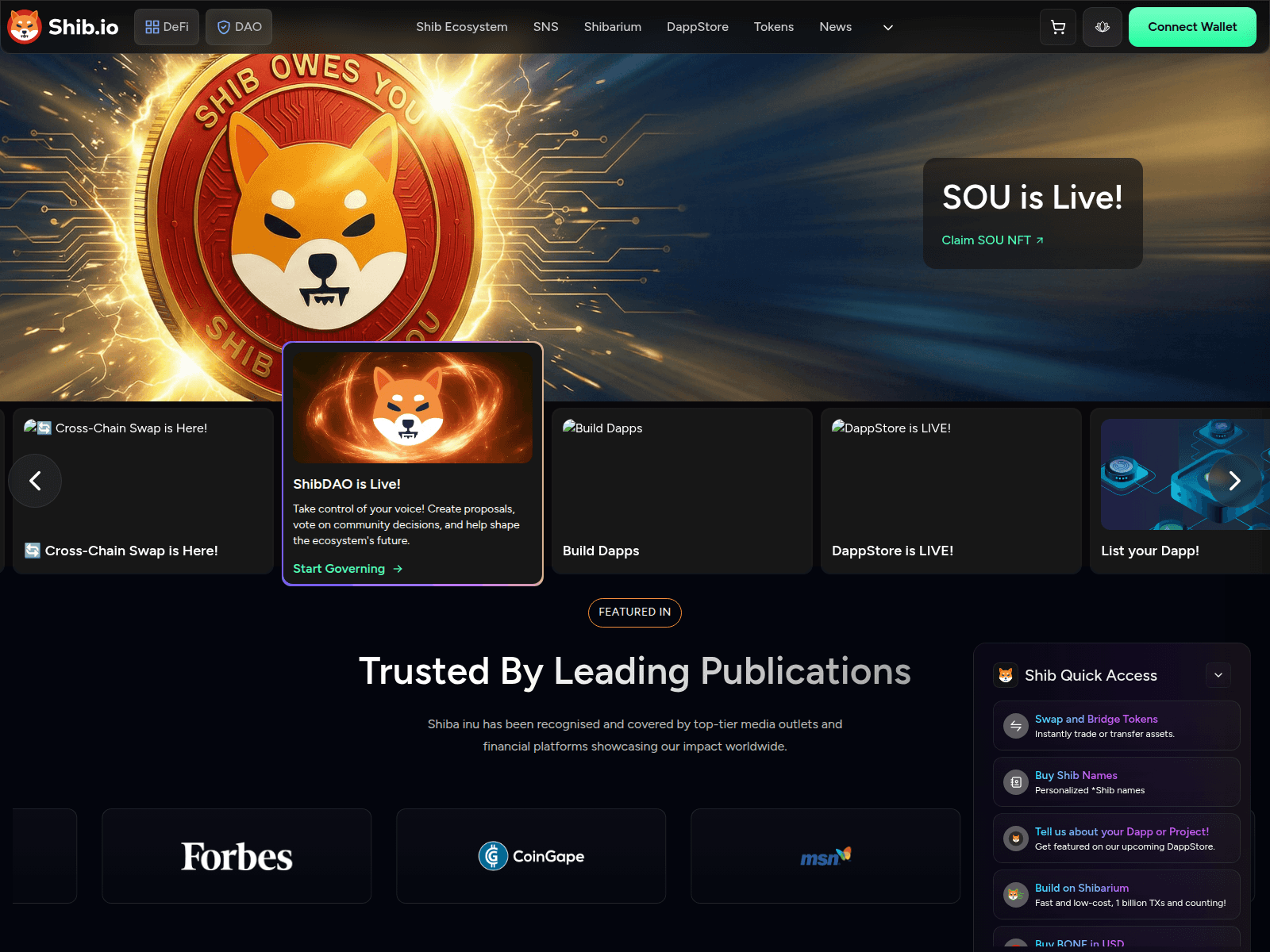 Screenshot of shibfarm.com