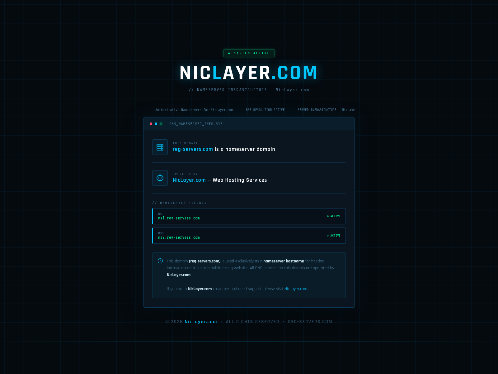 Screenshot of reg-servers.com